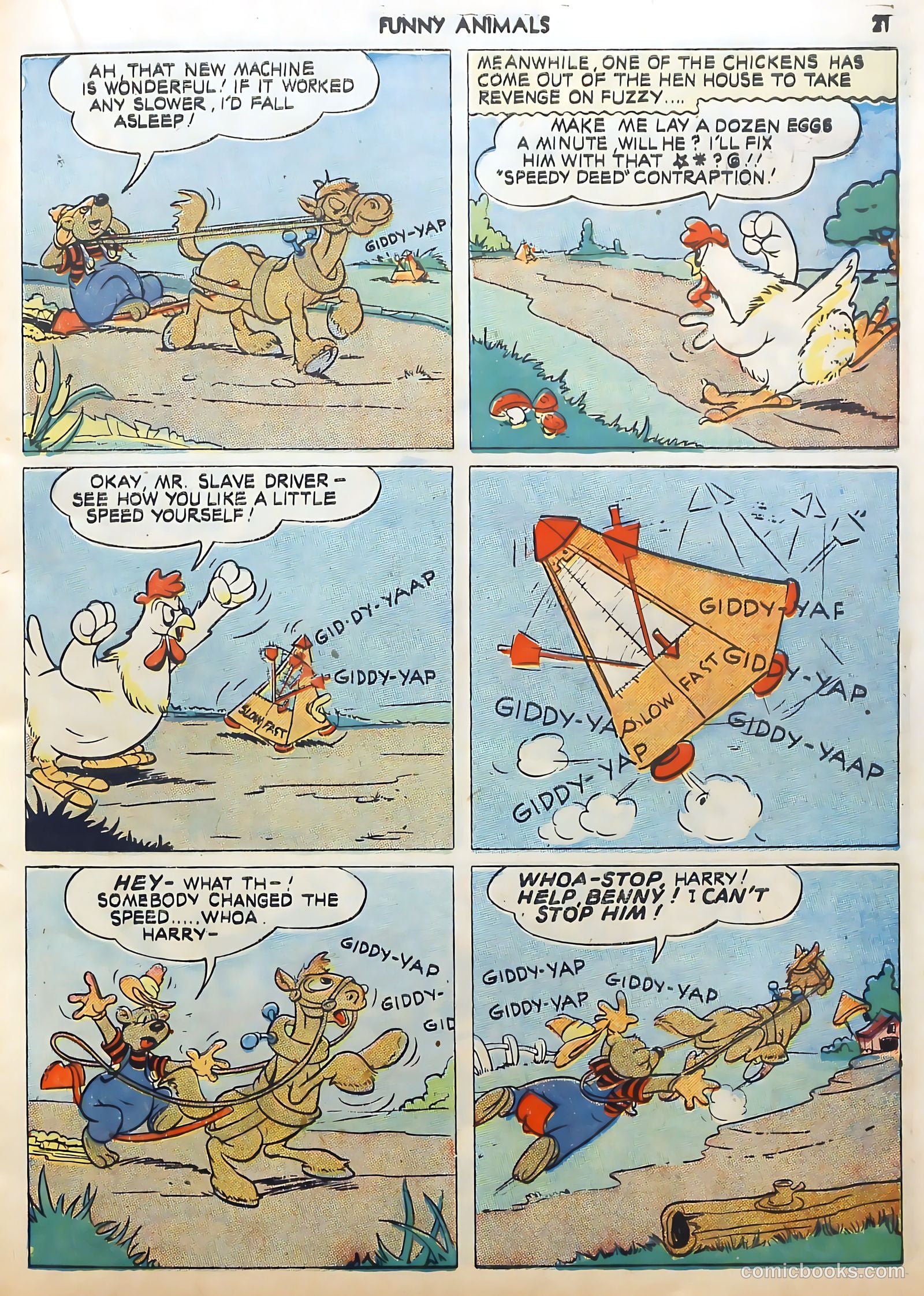 Fawcett's Funny Animals #9 (1943) — page 21 of 68