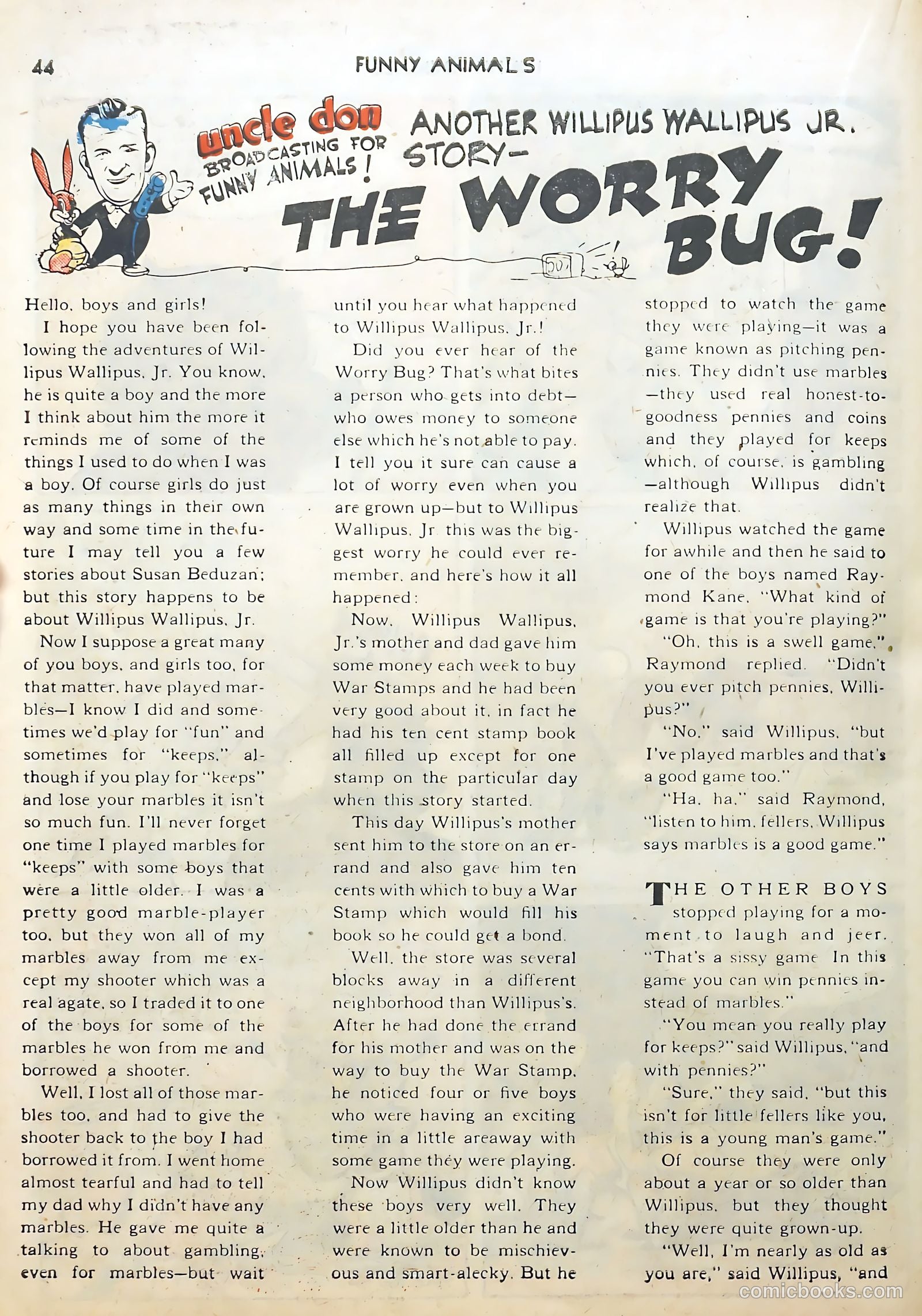 Fawcett's Funny Animals #9 (1943) — page 44 of 68