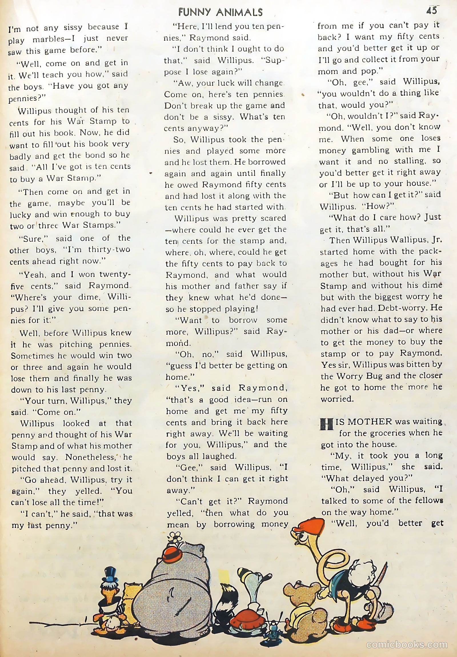 Fawcett's Funny Animals #9 (1943) — page 45 of 68