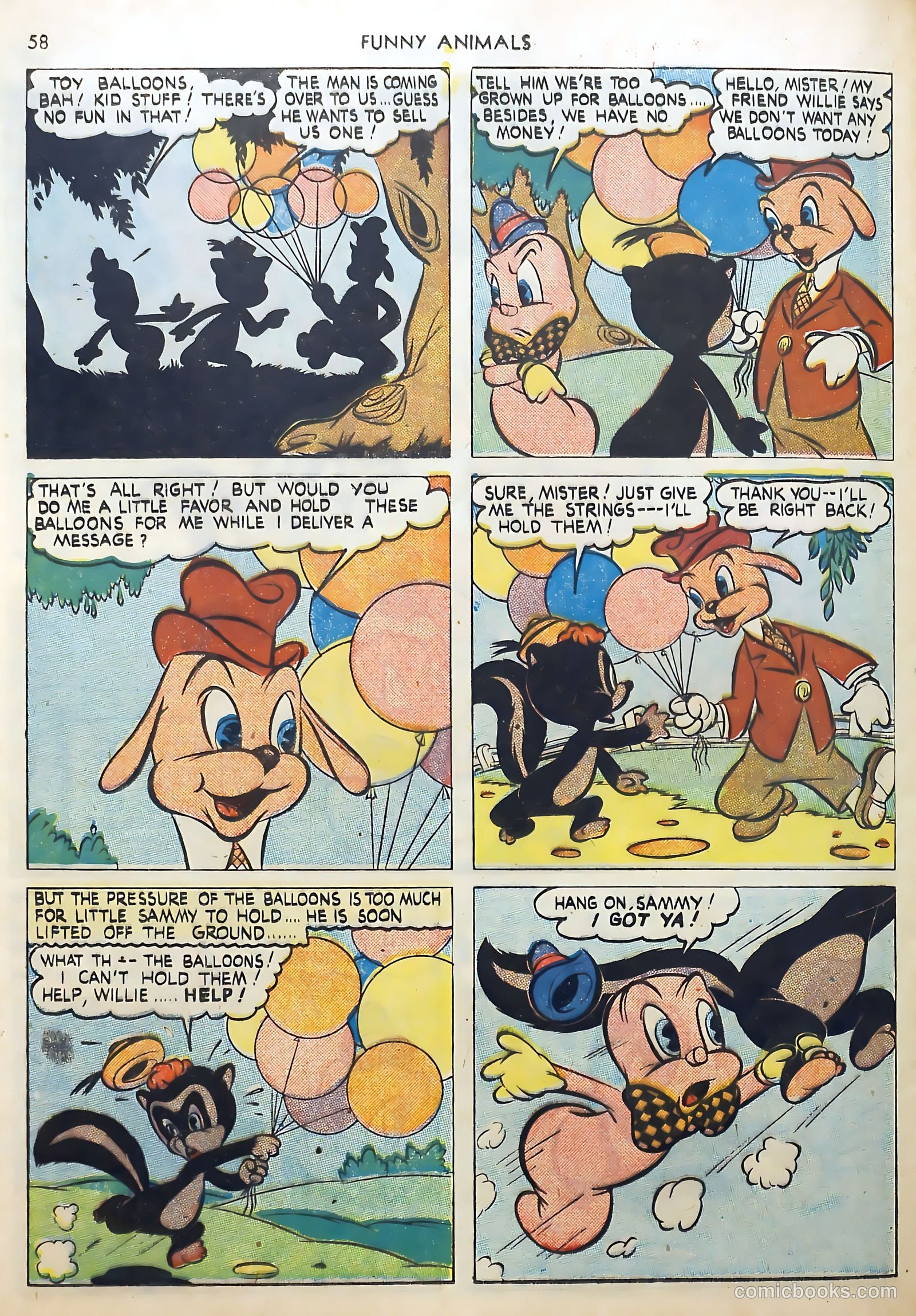 Fawcett's Funny Animals #9 (1943) — page 58 of 68