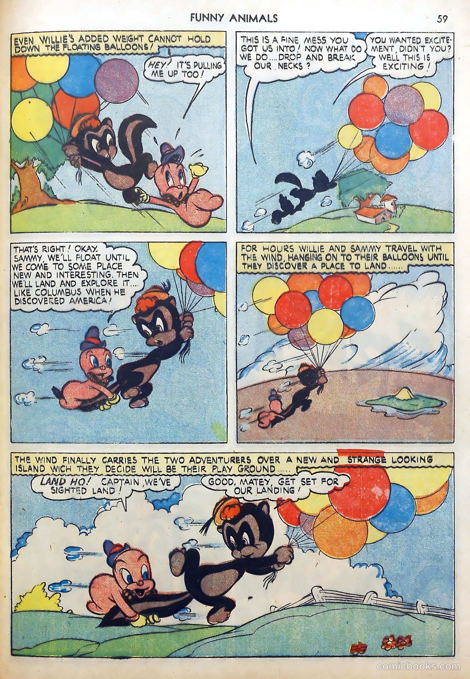 Fawcett's Funny Animals #9 (1943) — page 59 of 68