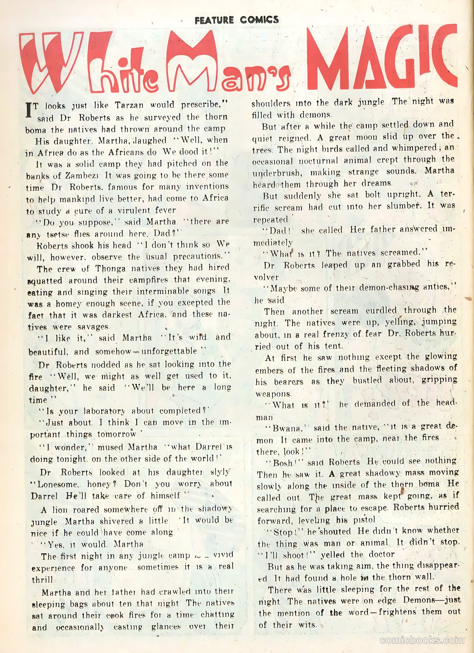 Feature Comics #119 (1948) — page 36 of 52