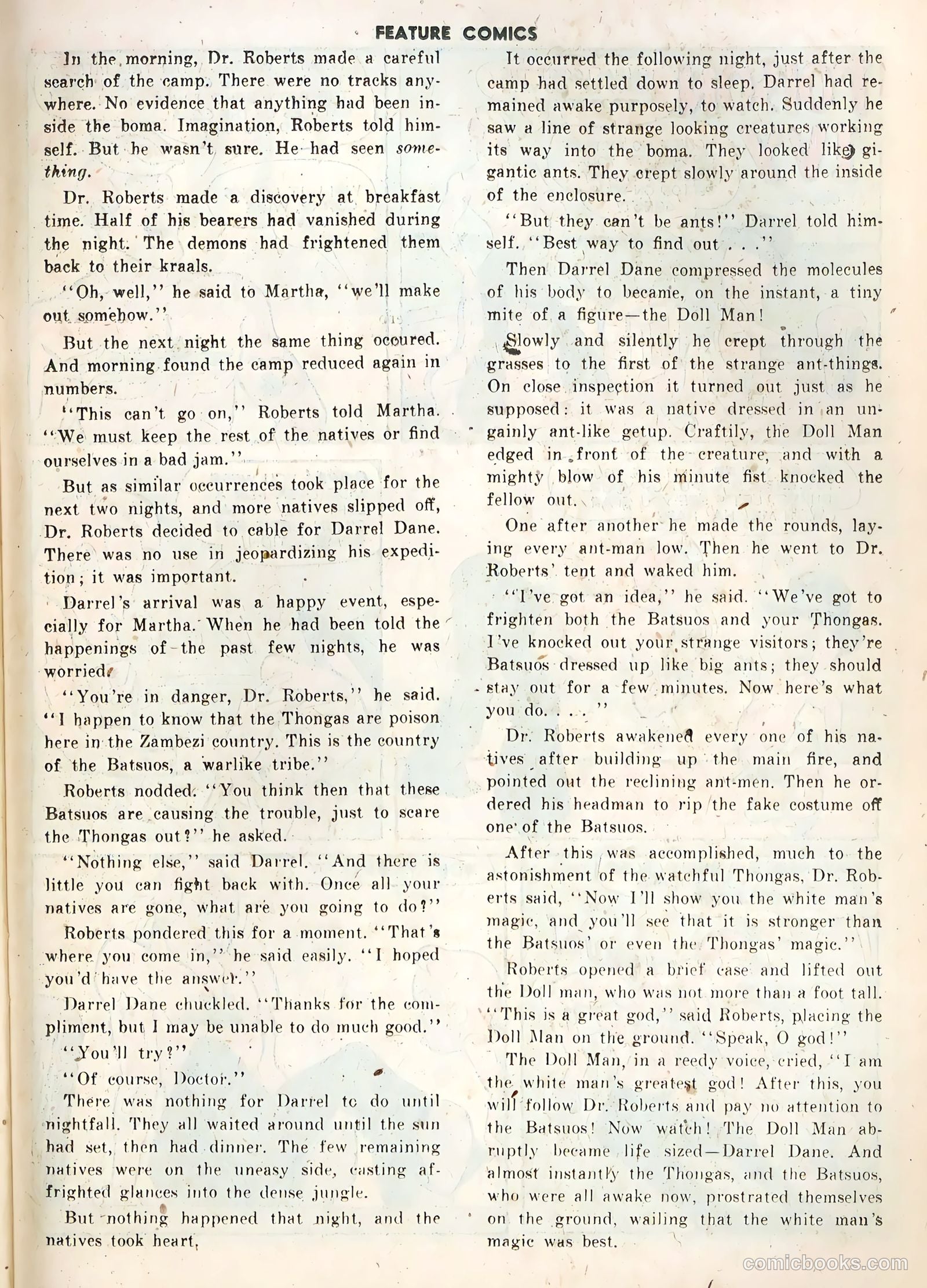 Feature Comics #119 (1948) — page 37 of 52