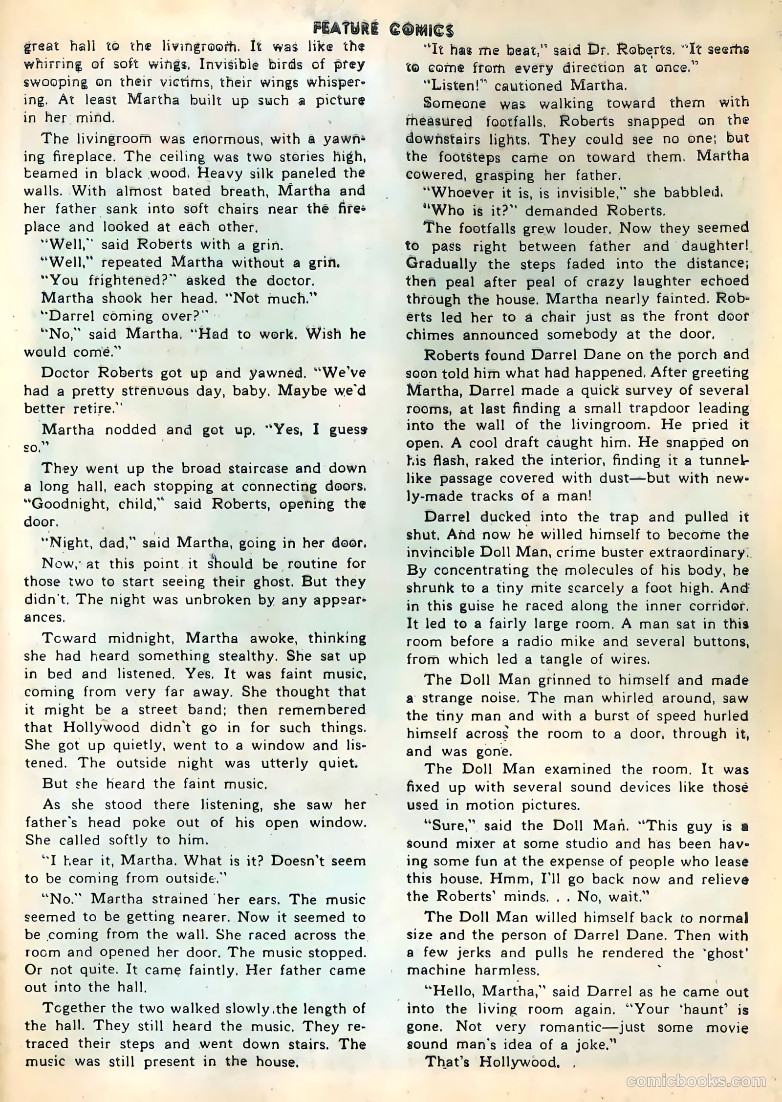 Feature Comics #123 (1948) — page 39 of 52