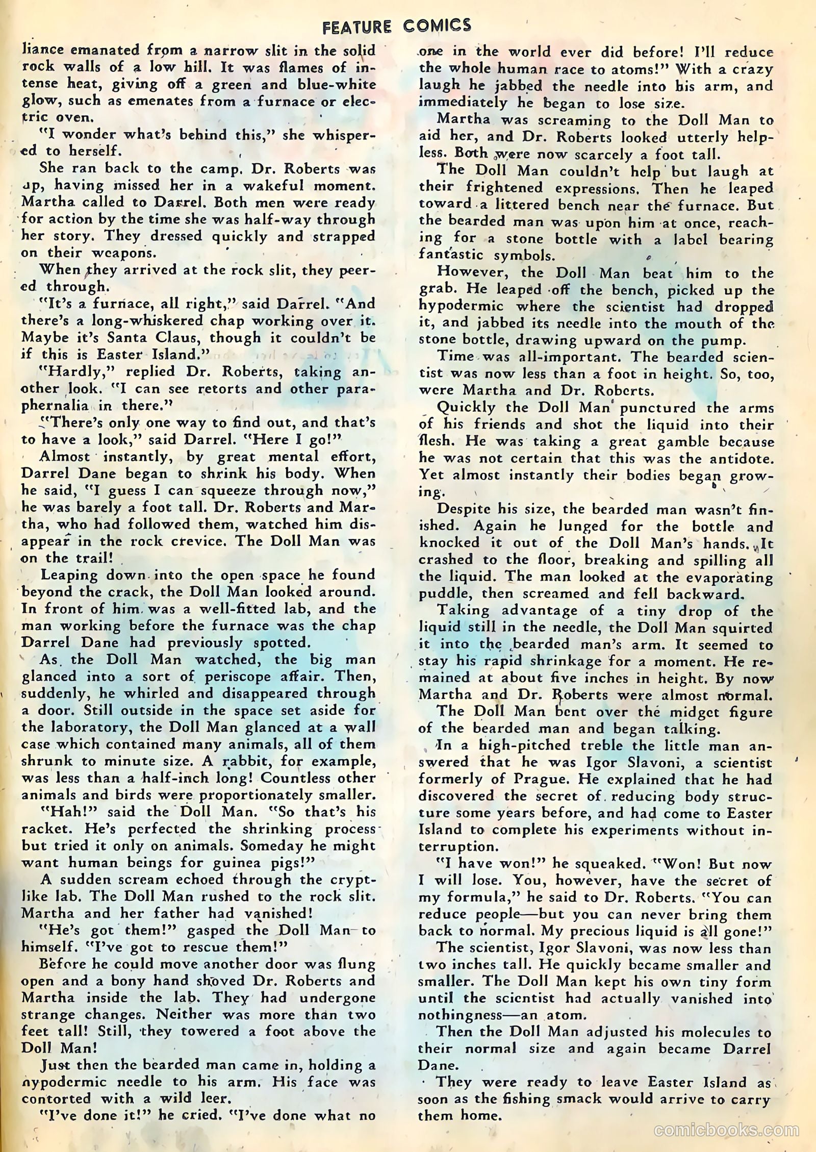 Feature Comics #127 (1948) — page 37 of 52