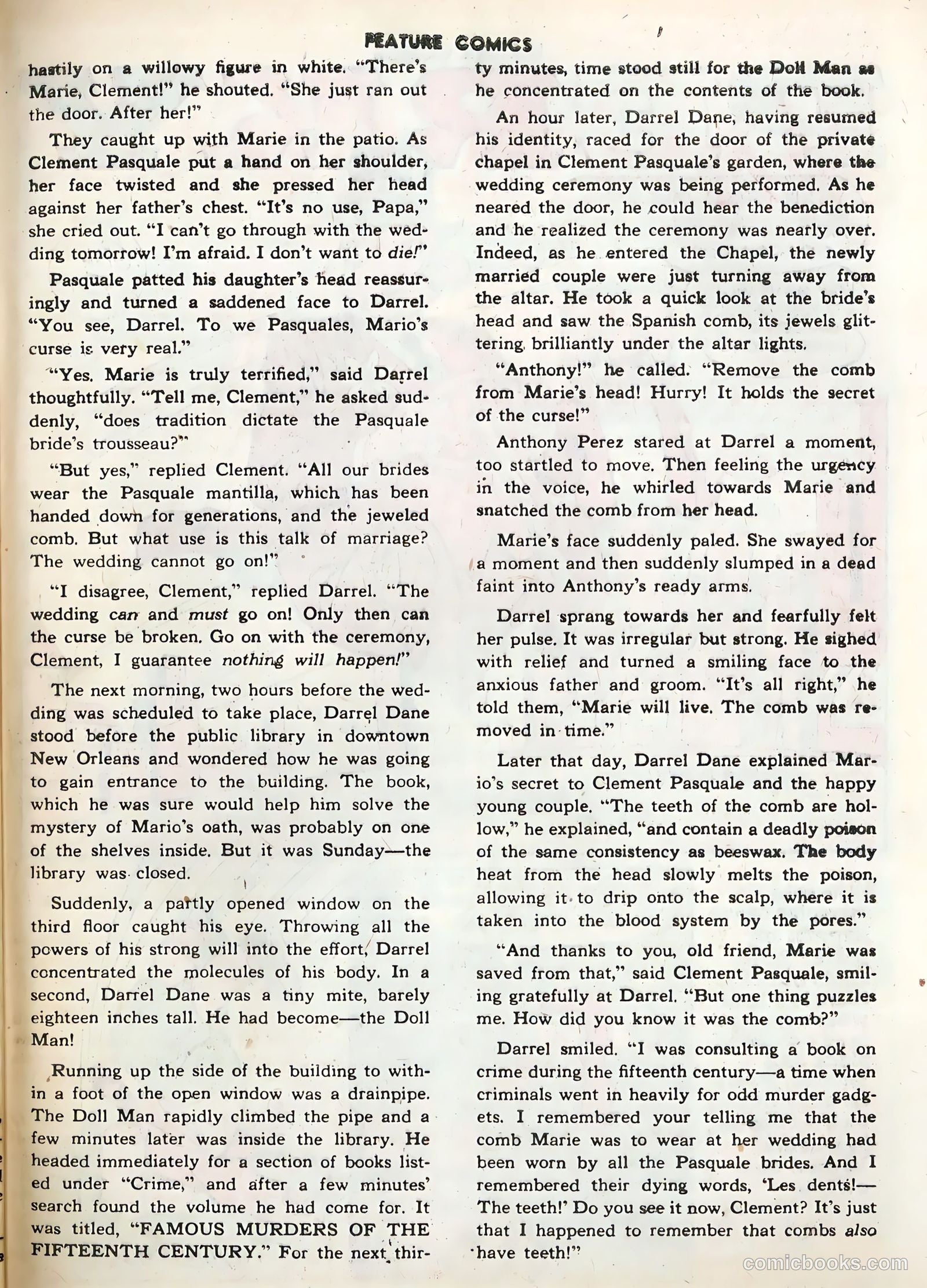Feature Comics #130 (1949) — page 39 of 52