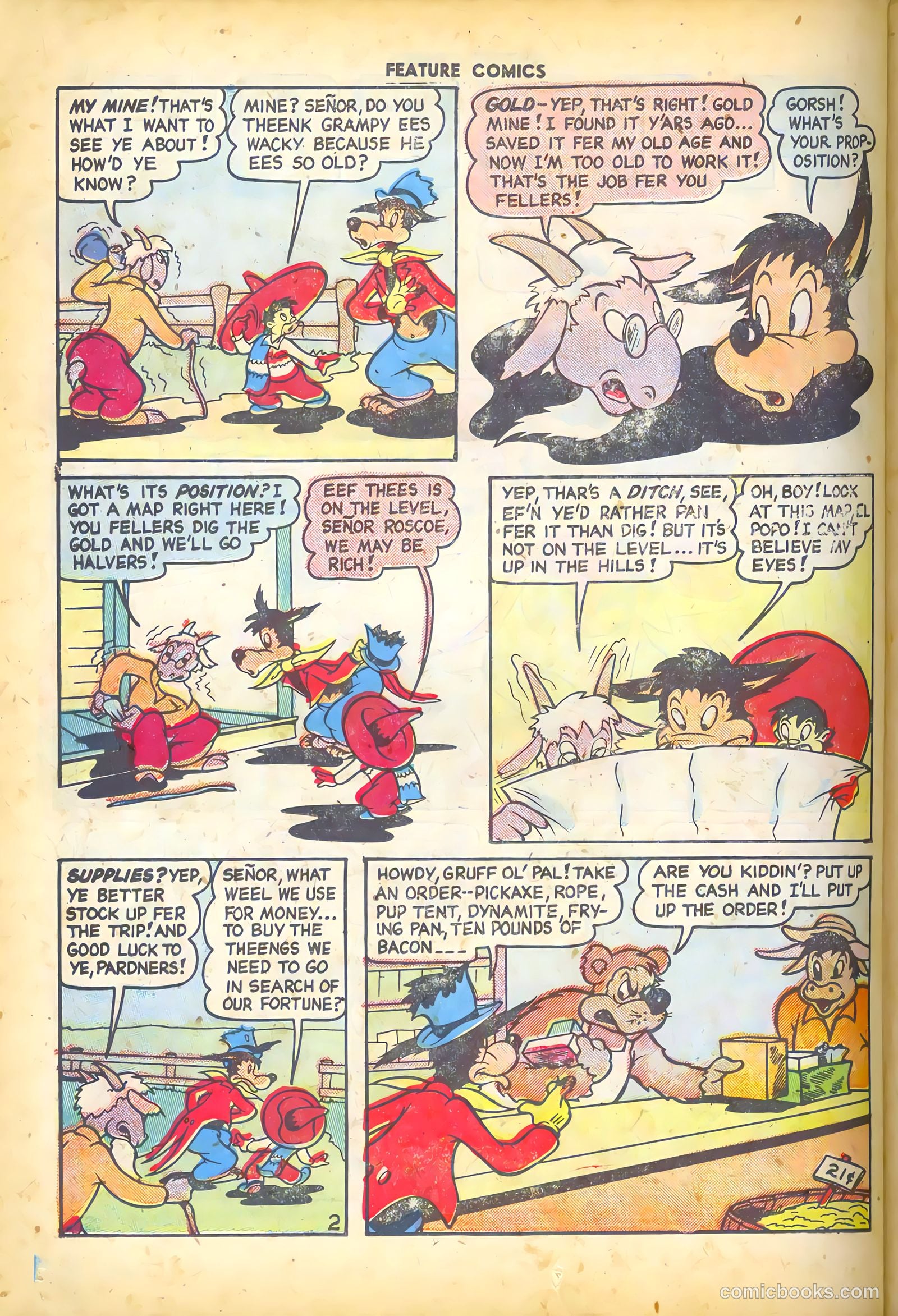 Feature Comics #131 (1949) — page 34 of 52