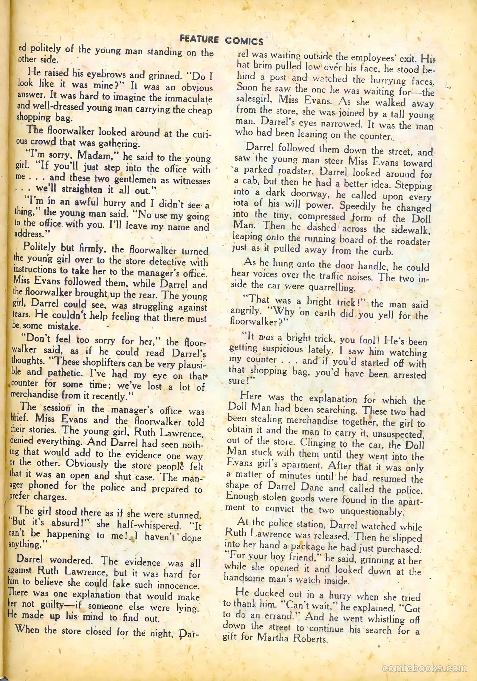 Feature Comics #131 (1949) — page 39 of 52