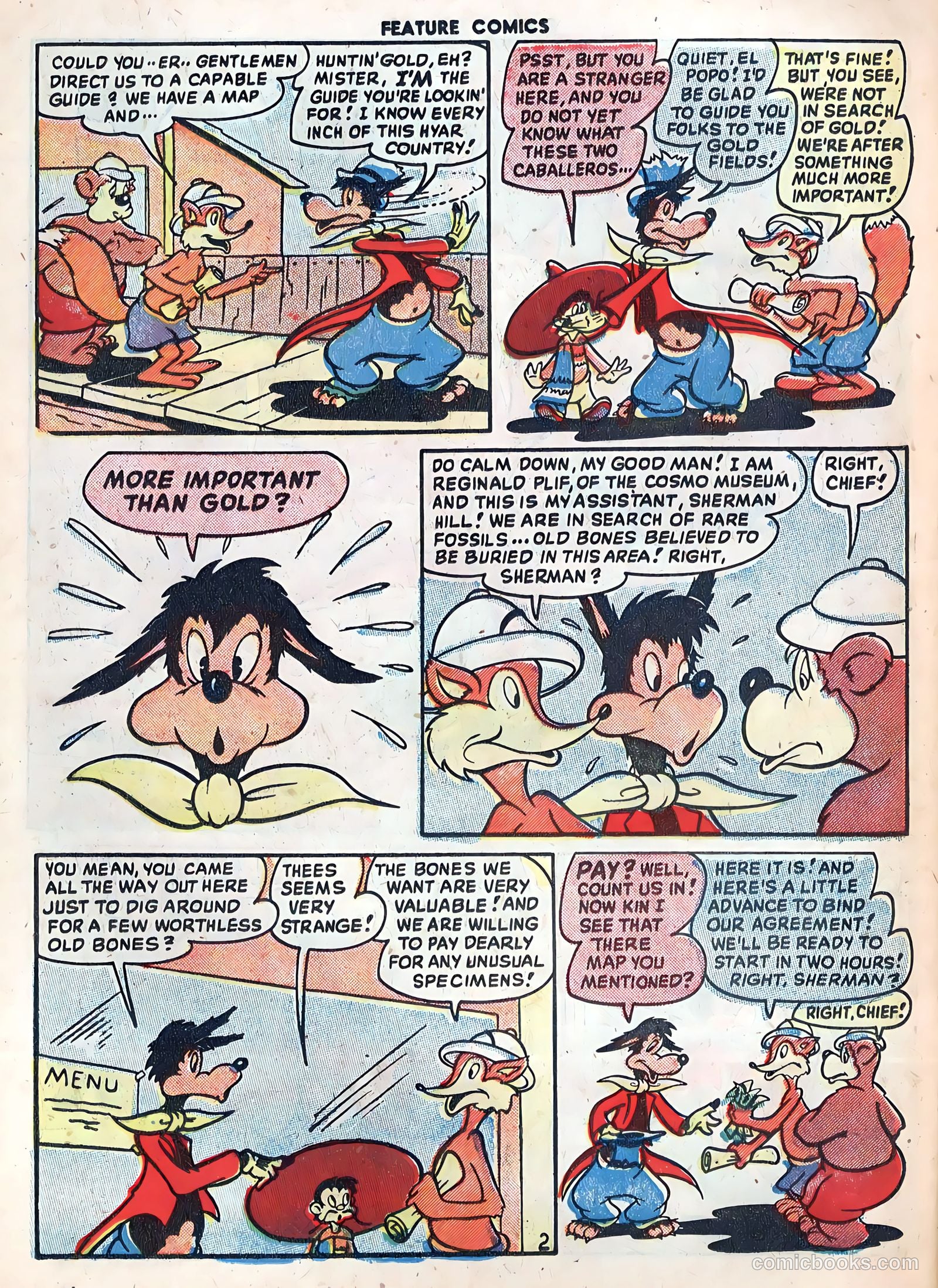 Feature Comics #132 (1949) — page 34 of 52