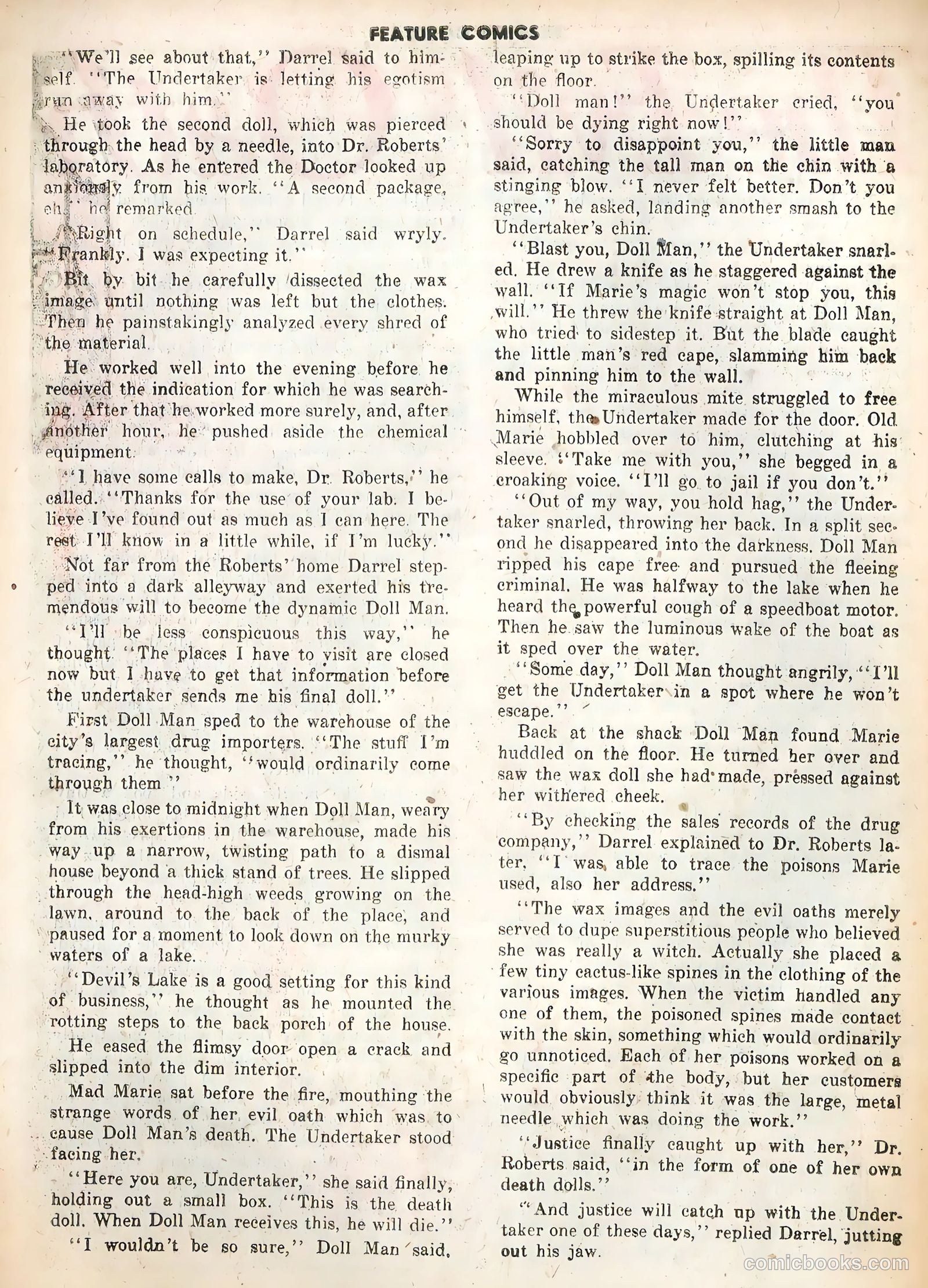 Feature Comics #133 (1949) — page 28 of 36