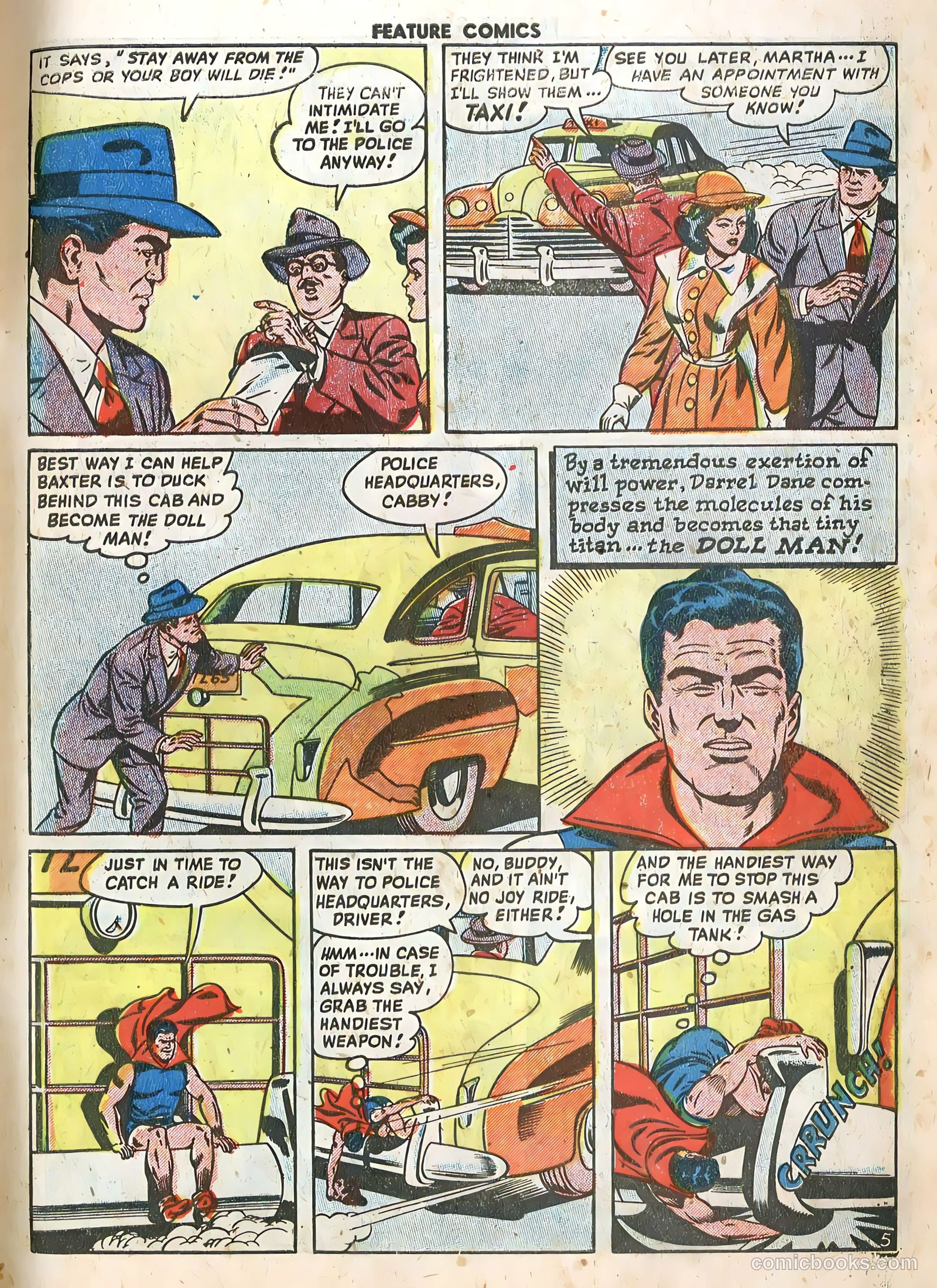 Feature Comics #134 (1949) — page 7 of 36