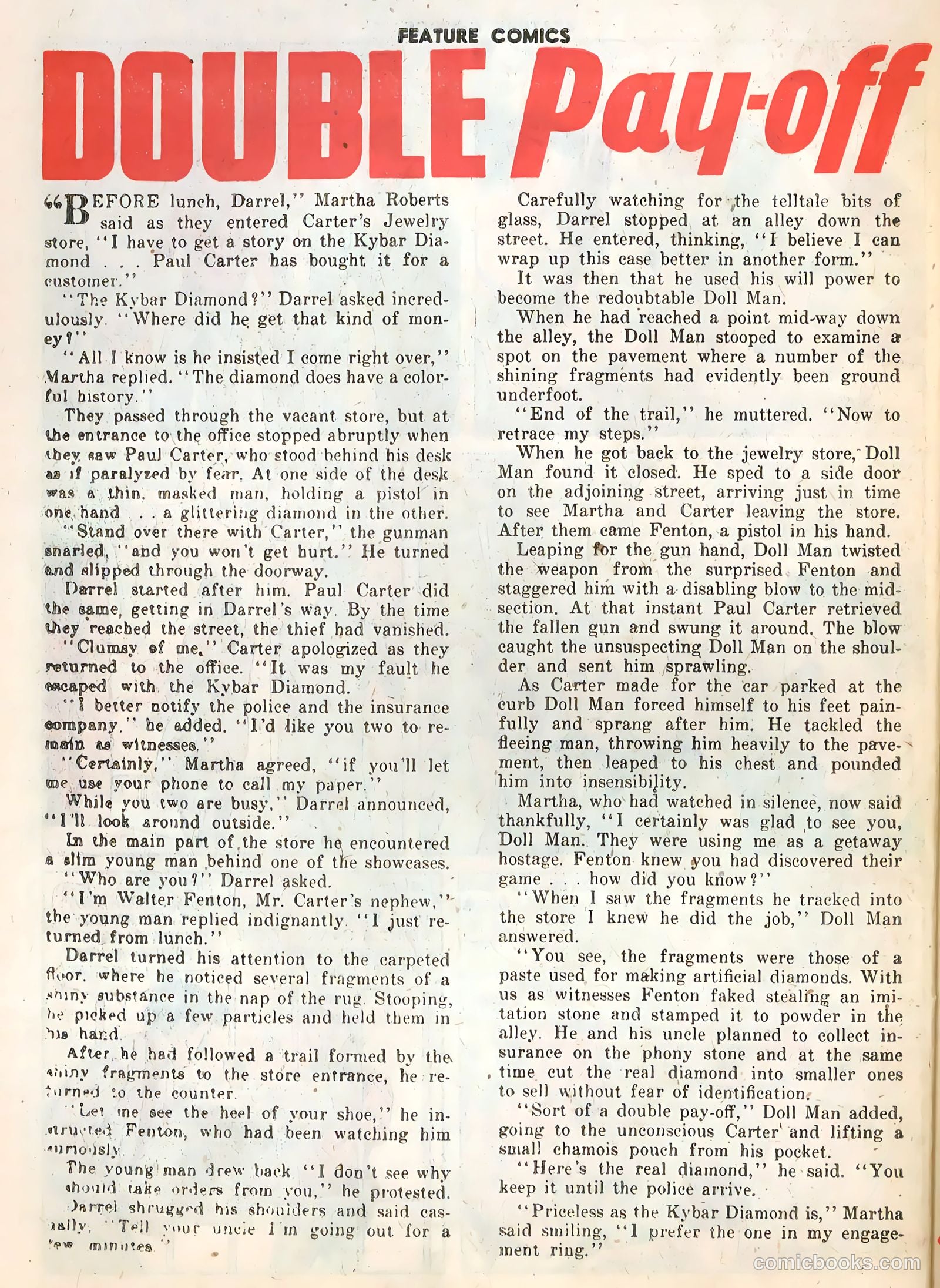 Feature Comics #134 (1949) — page 28 of 36