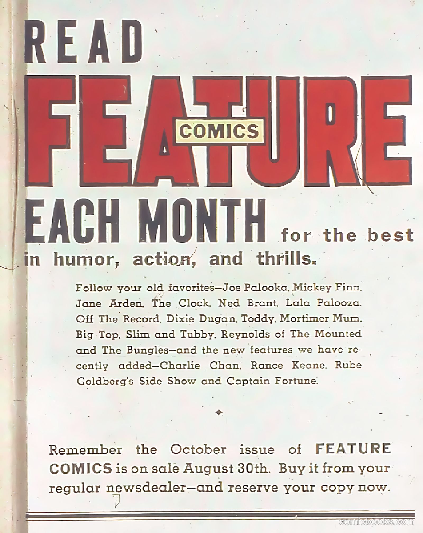 Feature Comics #23 (1939) — page 67 of 68
