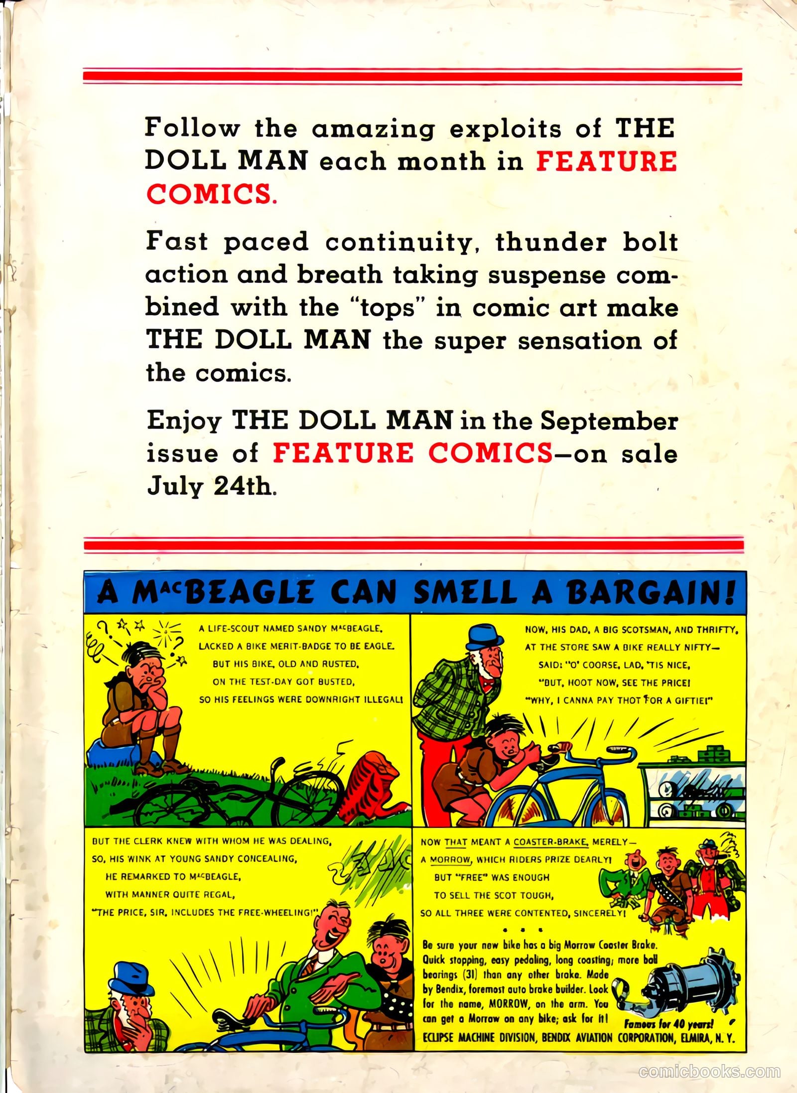 Feature Comics #35 (1940) — page 67 of 68