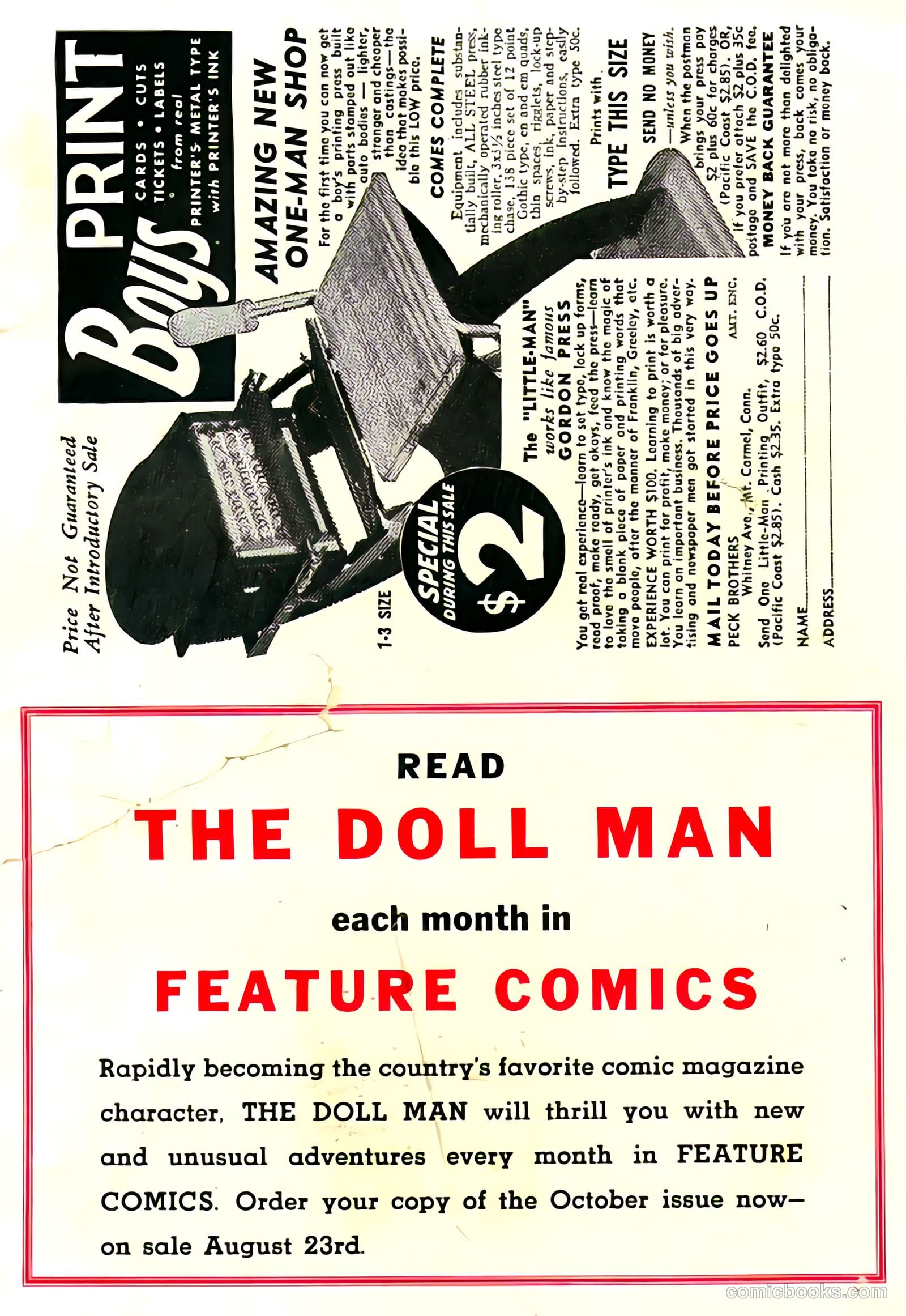 Feature Comics #36 (1940) — page 67 of 68