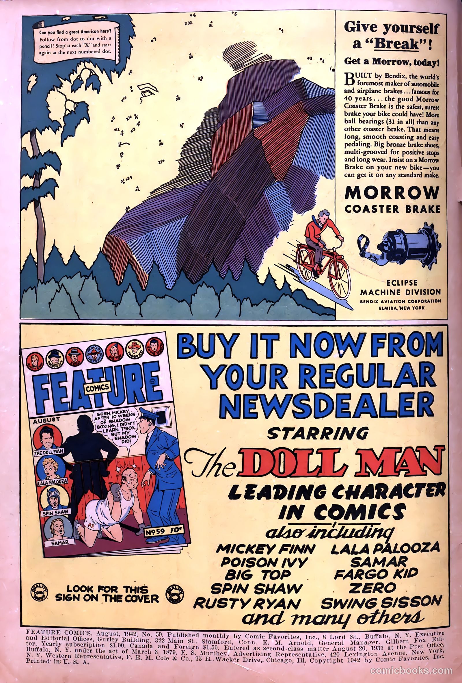 Feature Comics #59 (1942) — page 2 of 69