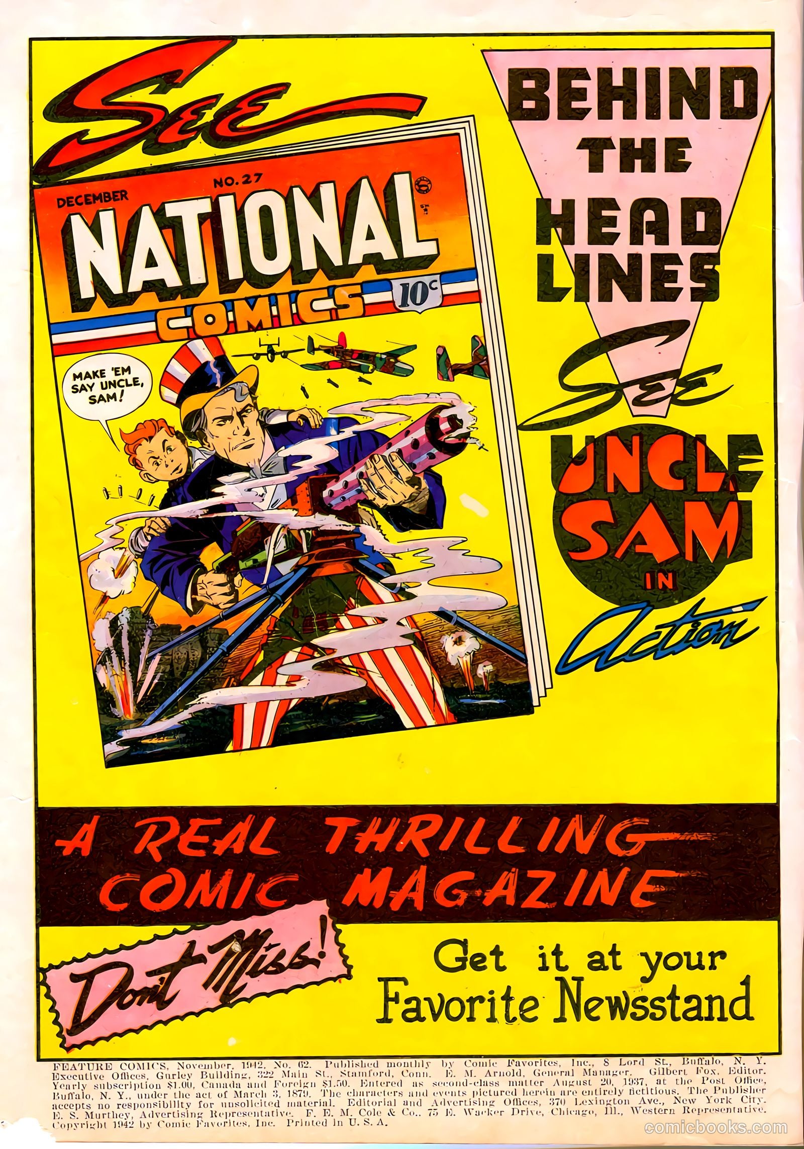 Feature Comics #62 (1942) — page 2 of 68