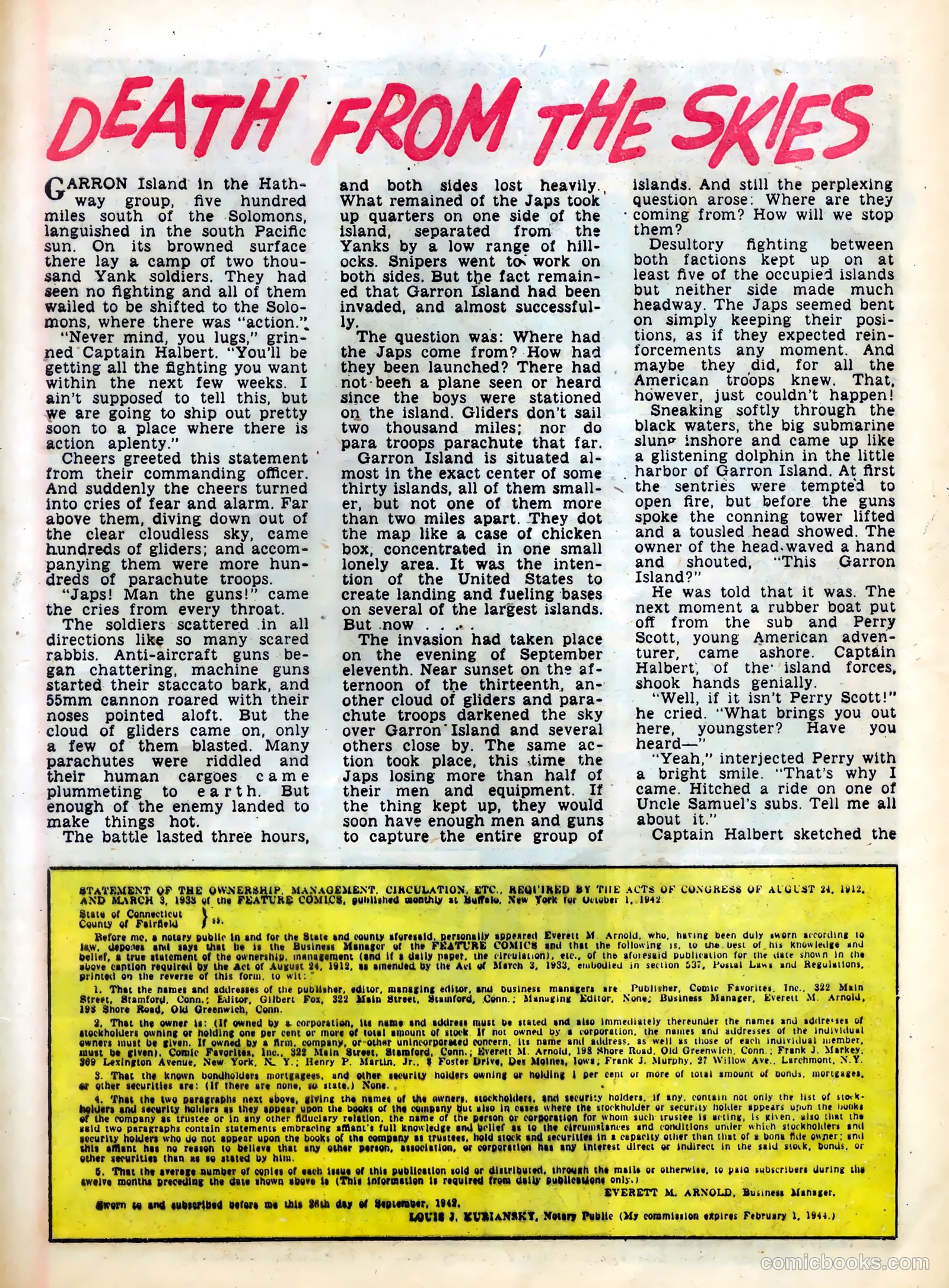Feature Comics #64 (1943) — page 48 of 67