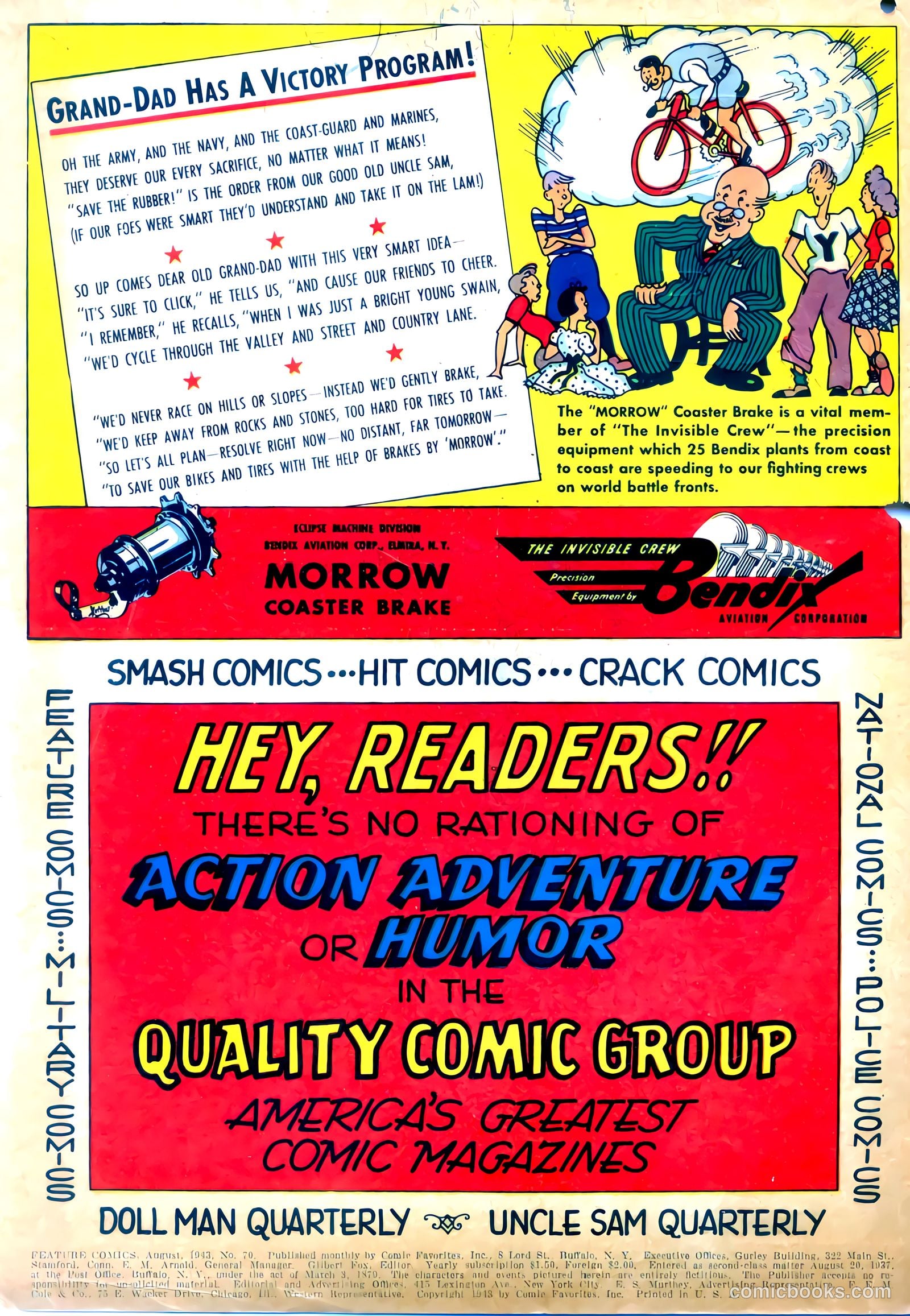 Feature Comics #70 (1943) — page 2 of 68