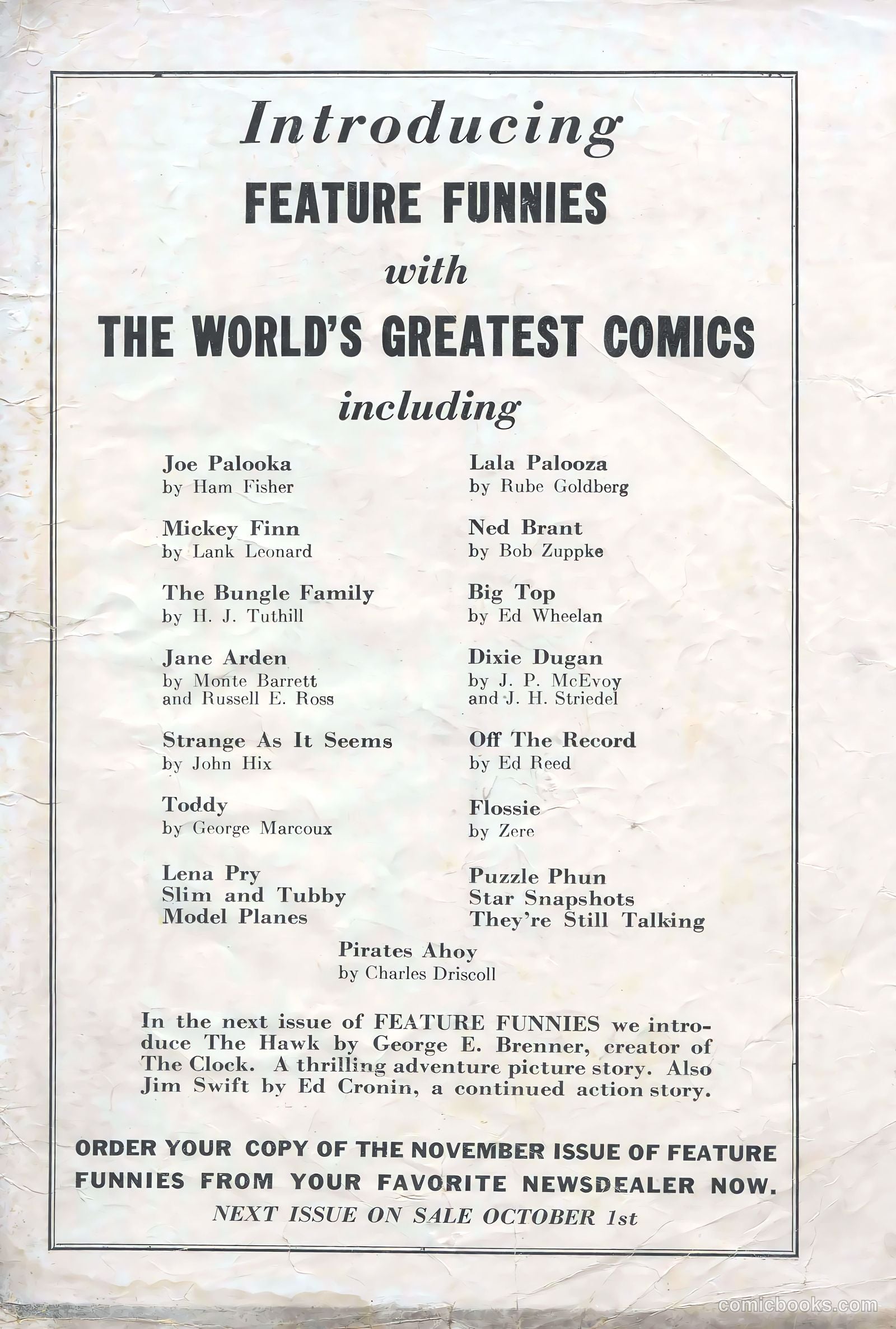 Feature Funnies #1 (1937) — page 59 of 60