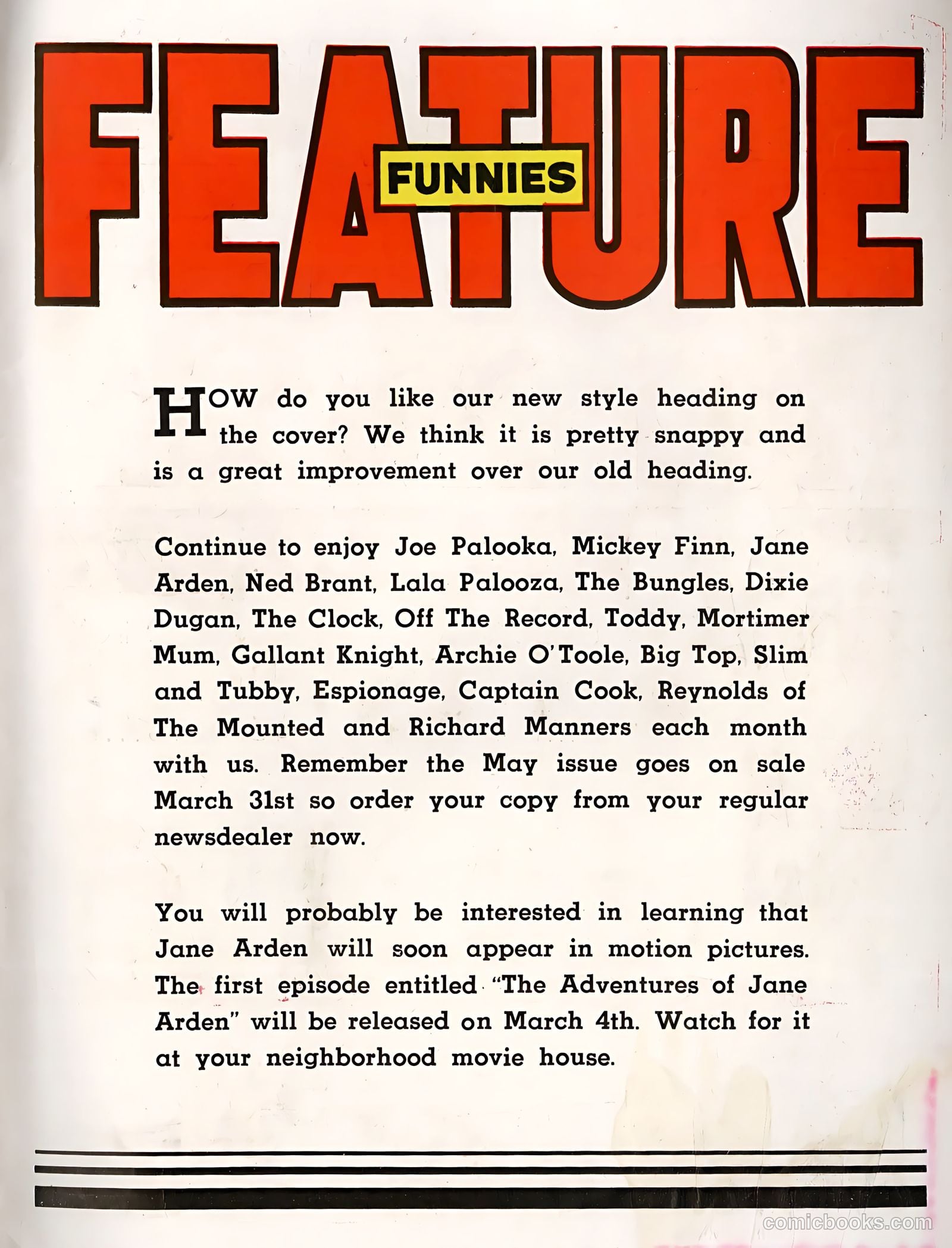 Feature Funnies #19 (1939) — page 67 of 68