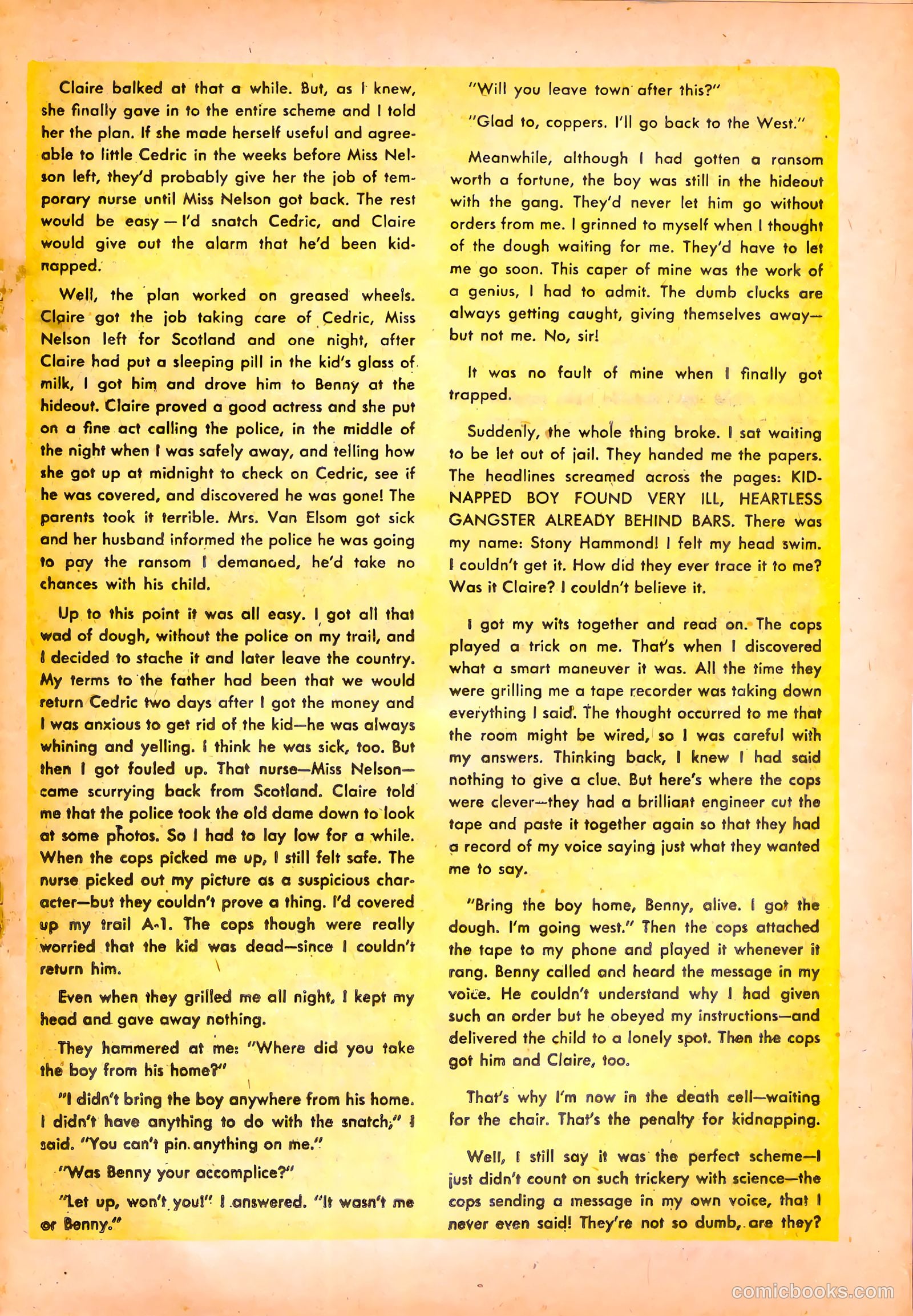 Fight against Crime #20 (1954) — page 19 of 36