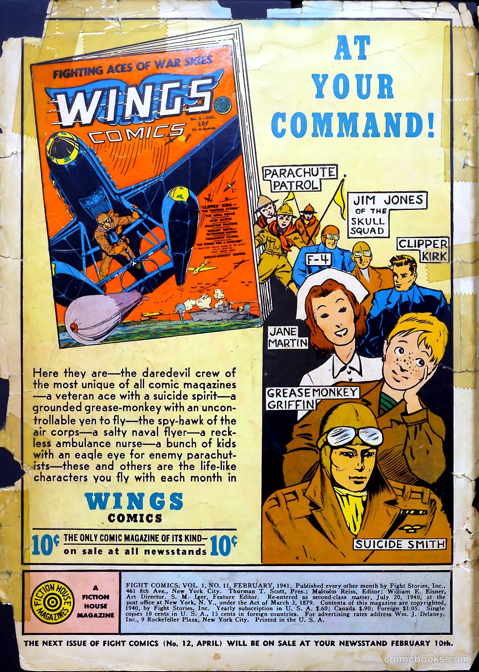 Fight Comics #11 (1941) — page 2 of 68