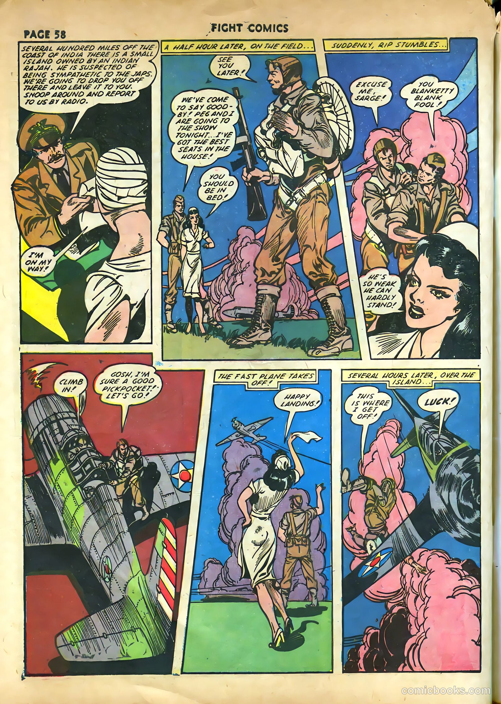 Fight Comics #21 (1942) — page 60 of 68