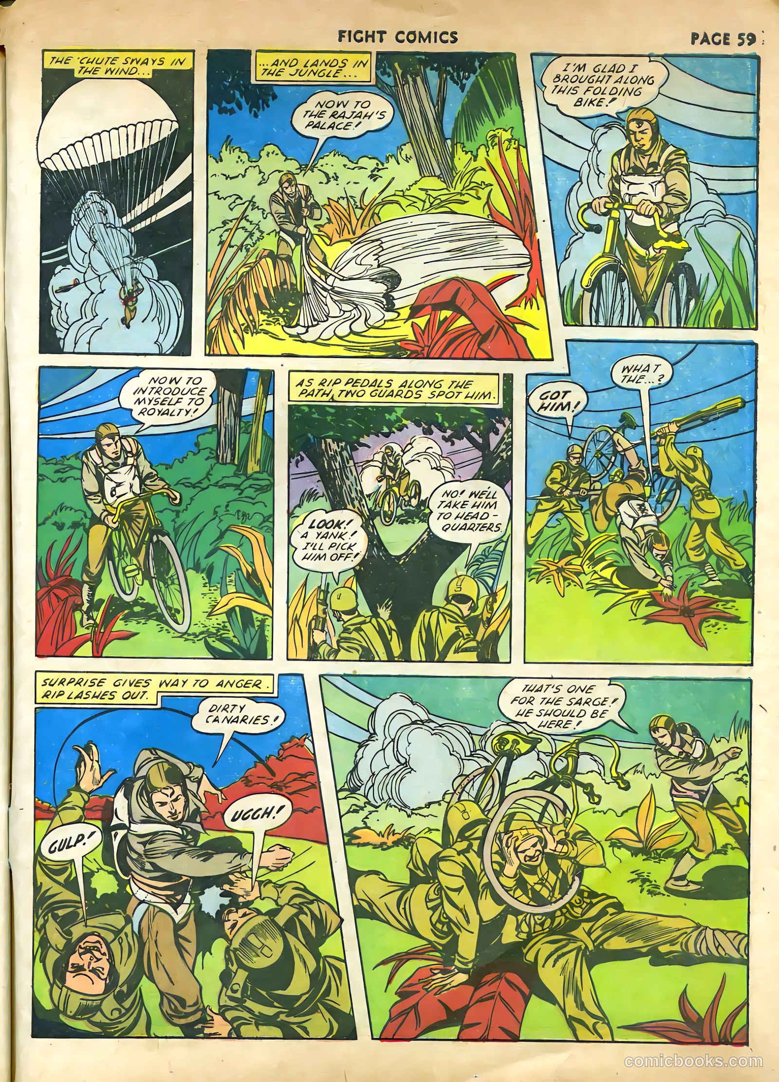 Fight Comics #21 (1942) — page 61 of 68