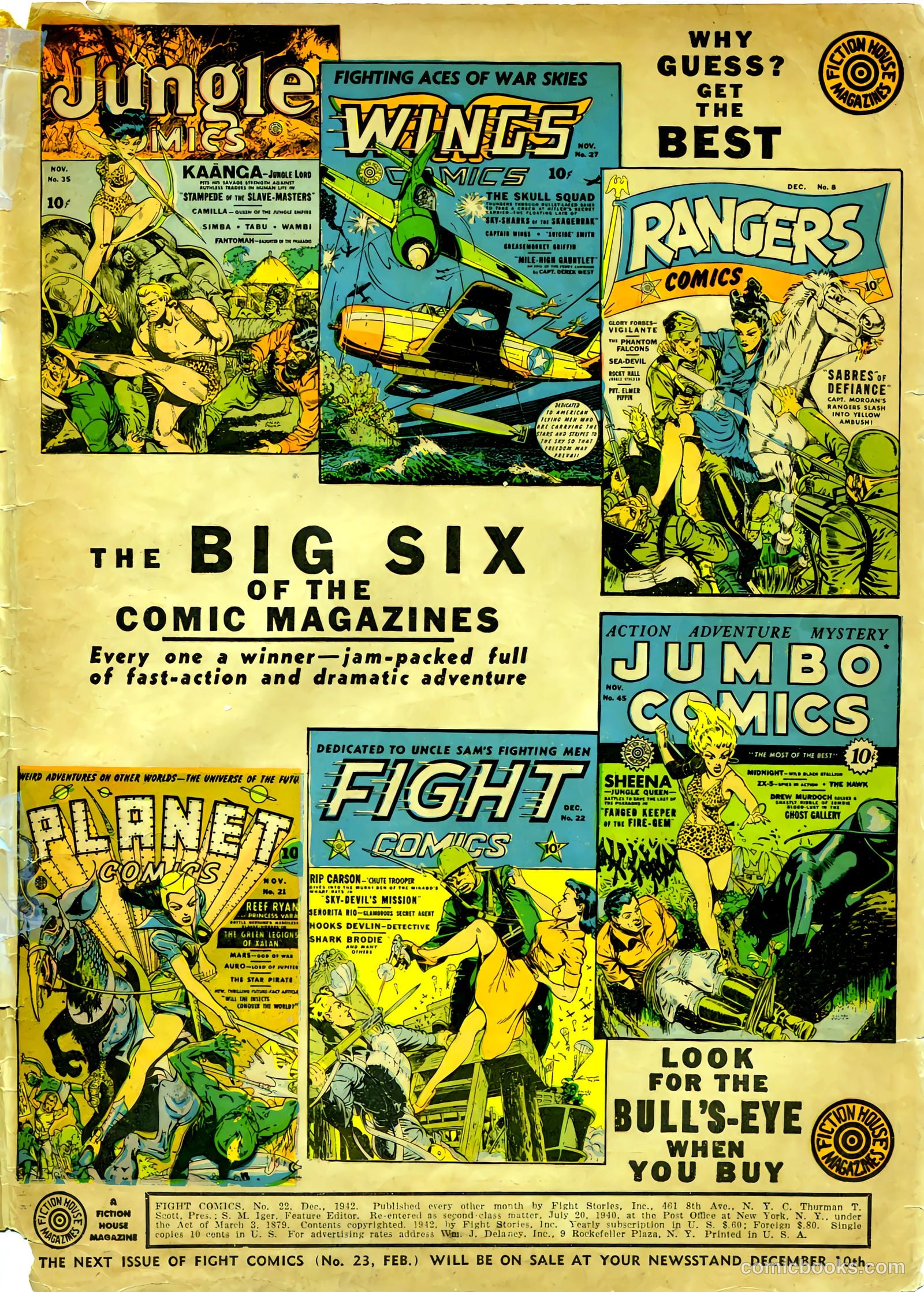 Fight Comics #22 (1942) — page 2 of 68
