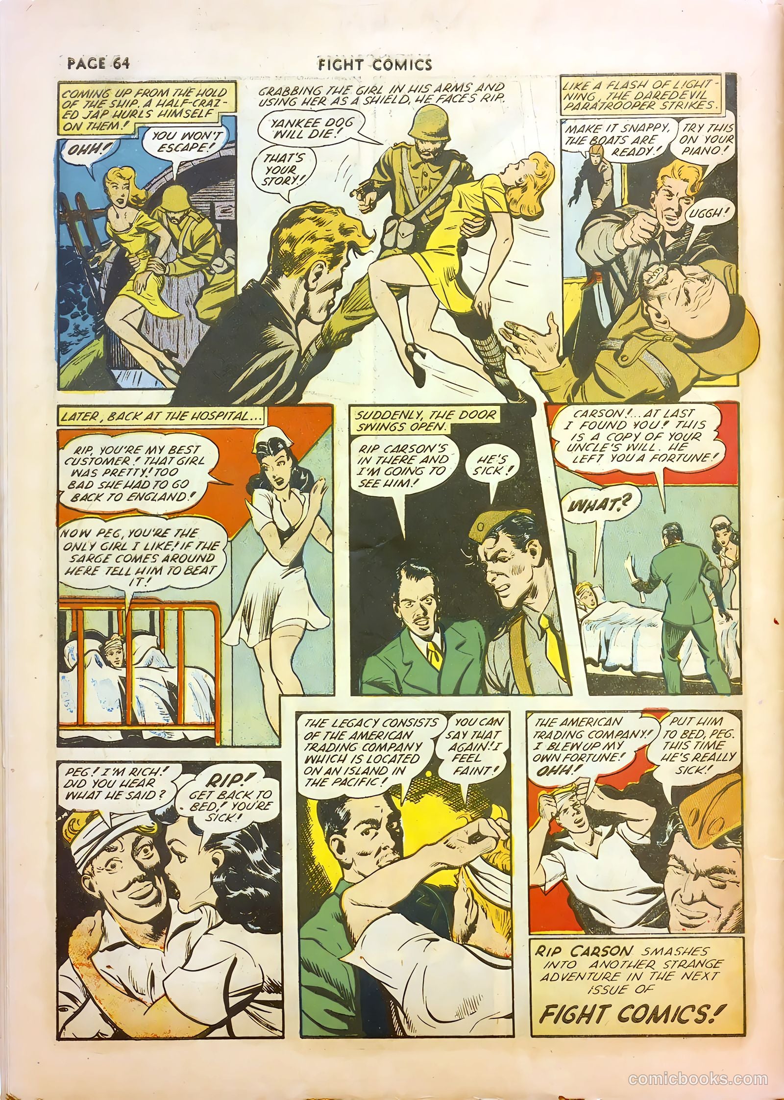 Fight Comics #22 (1942) — page 66 of 68