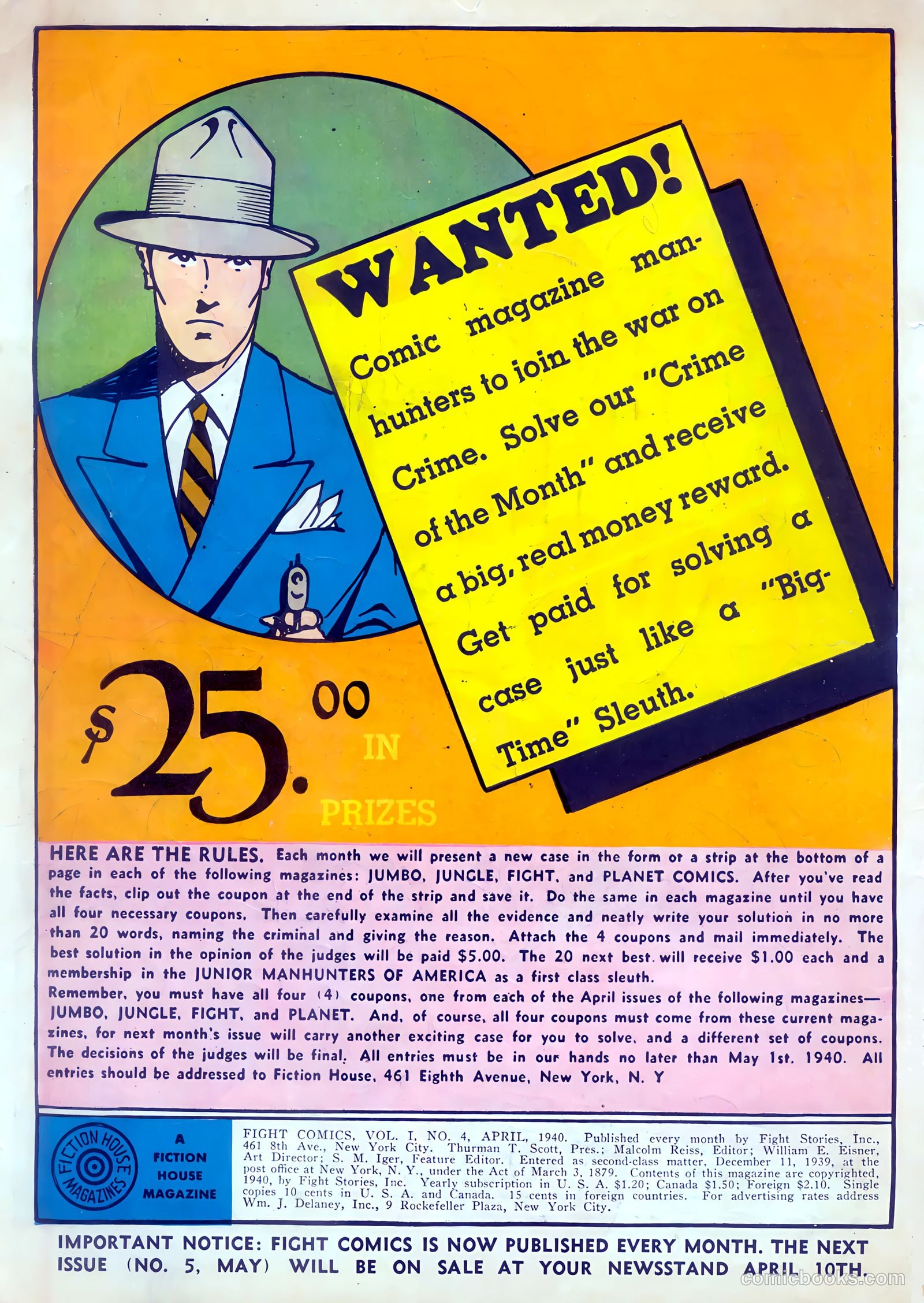 Fight Comics #4 (1940) — page 2 of 68