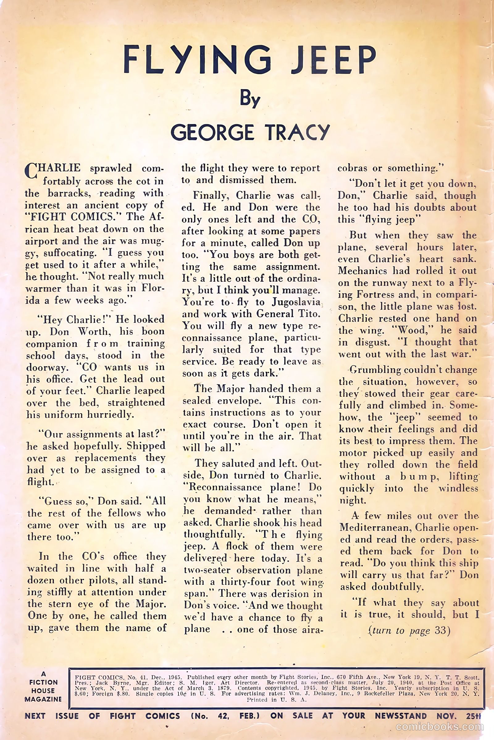 Fight Comics #41 (1945) — page 2 of 36