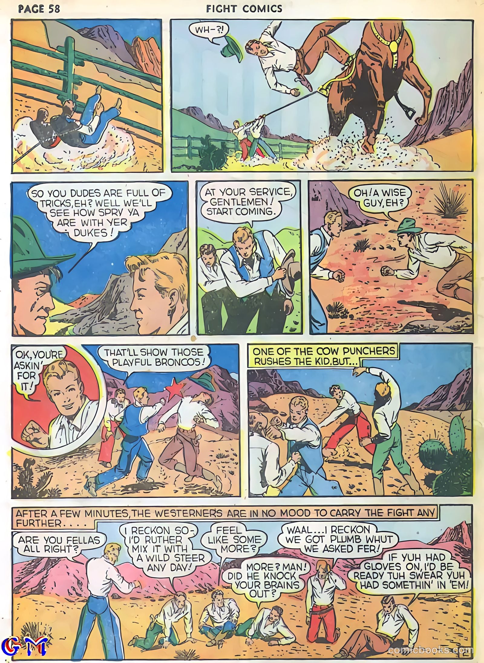 Fight Comics #5 (1940) — page 60 of 69