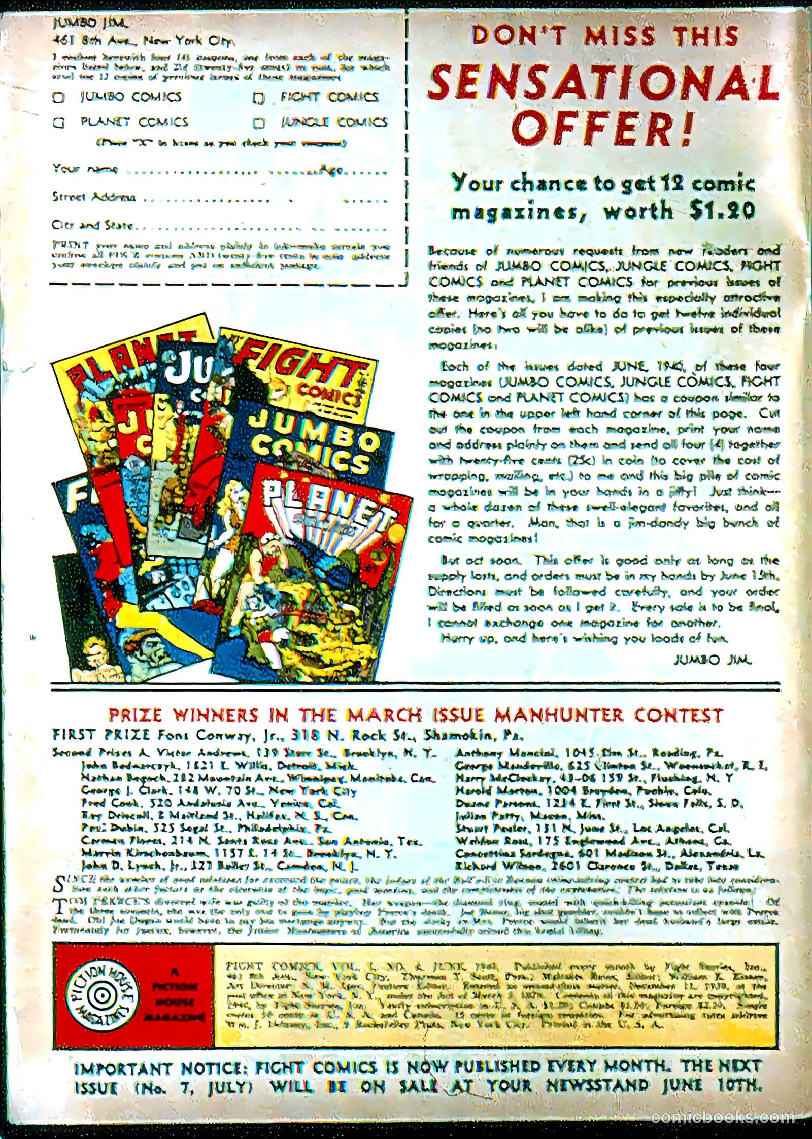 Fight Comics #6 (1940) — page 2 of 68