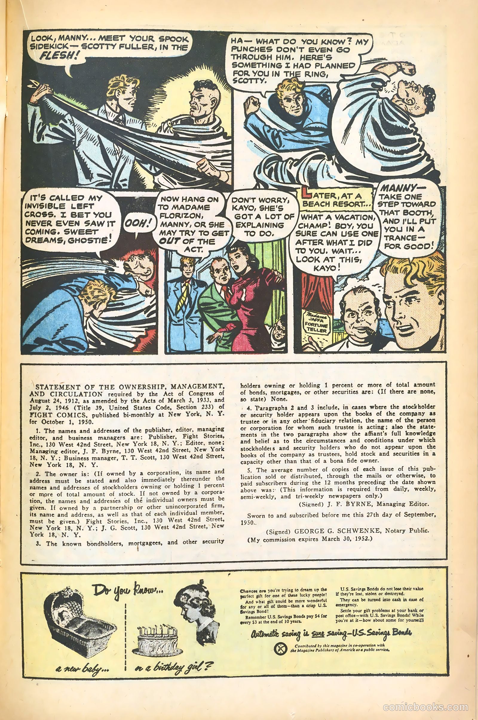 Fight Comics #74 (1951) — page 22 of 37