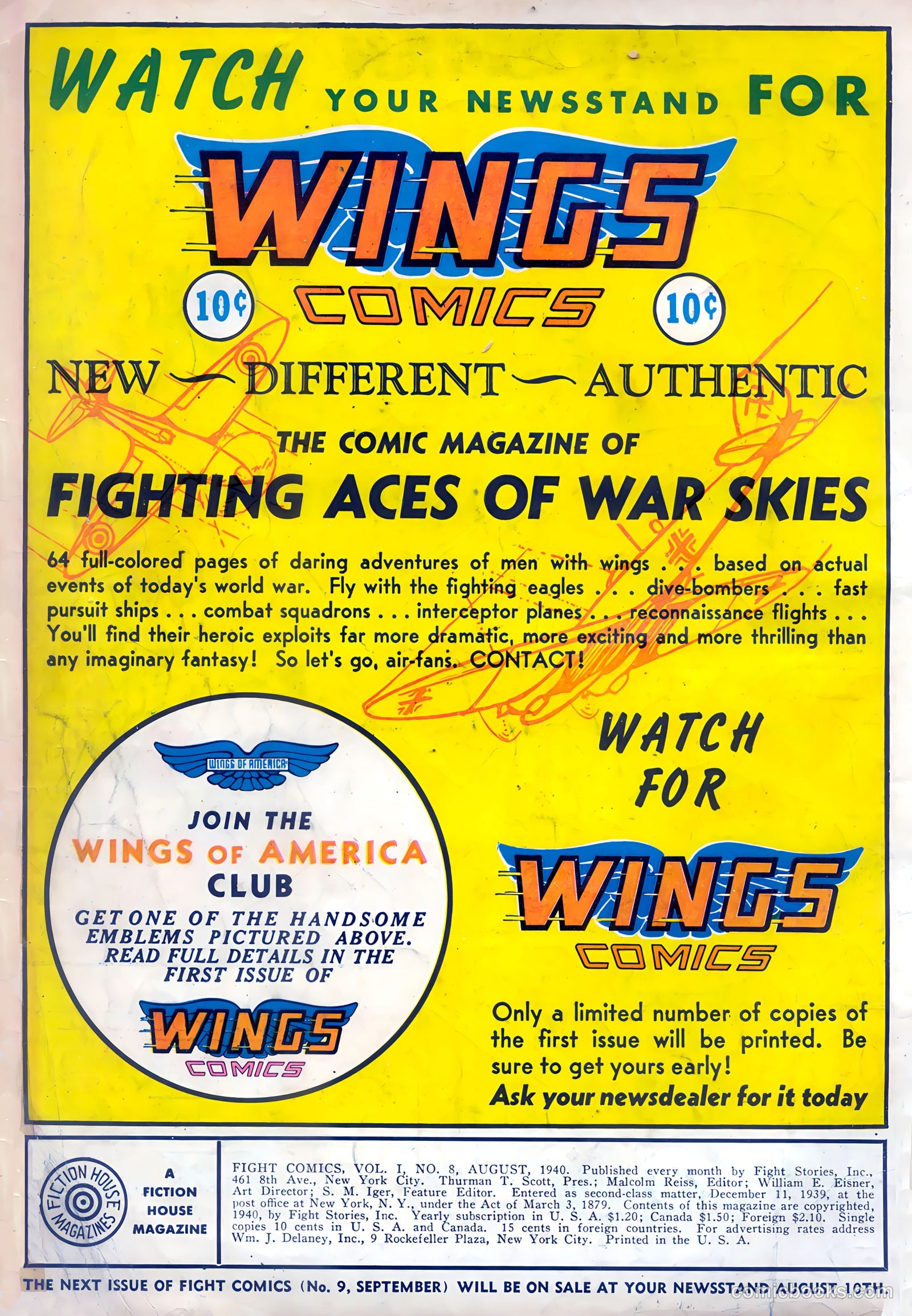 Fight Comics #8 (1940) — page 2 of 68