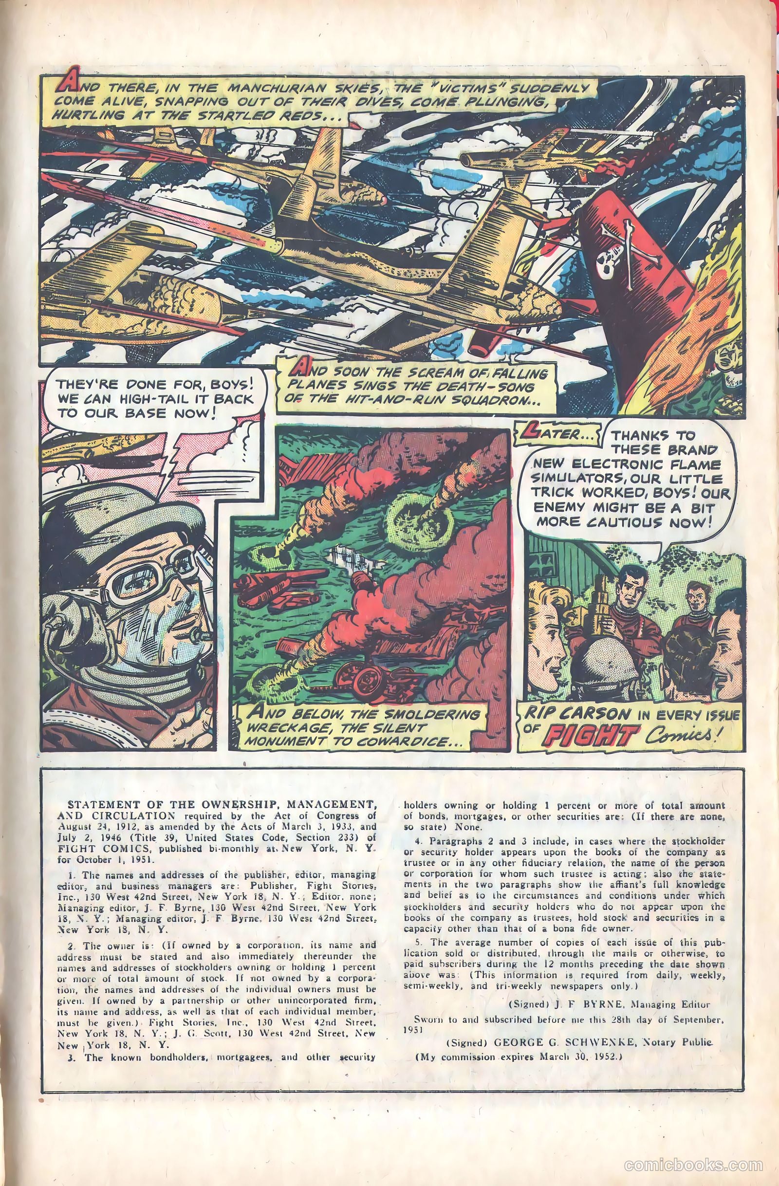 Fight Comics #80 (1952) — page 33 of 36