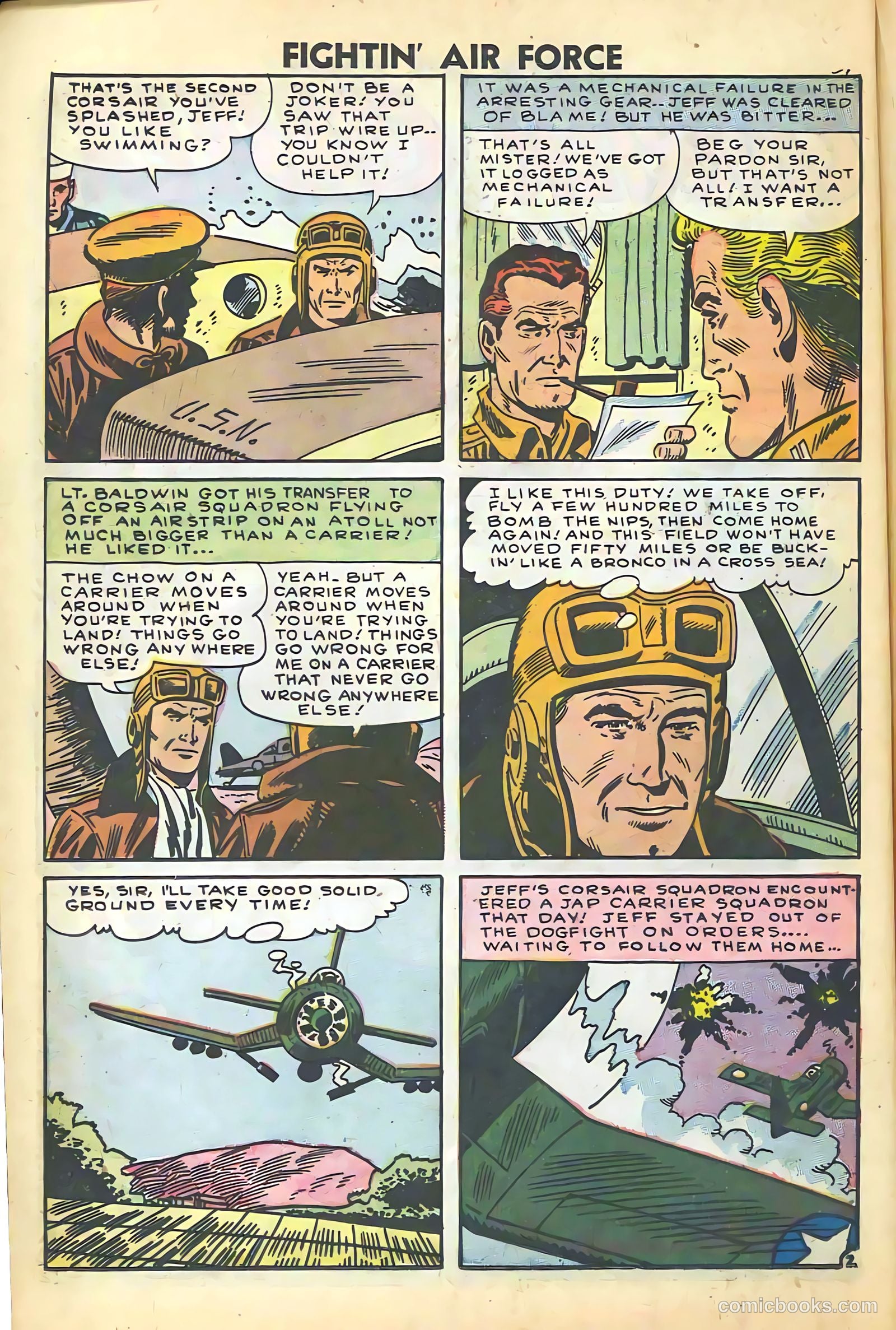 Fightin' Air Force #11 (1958) — page 36 of 66