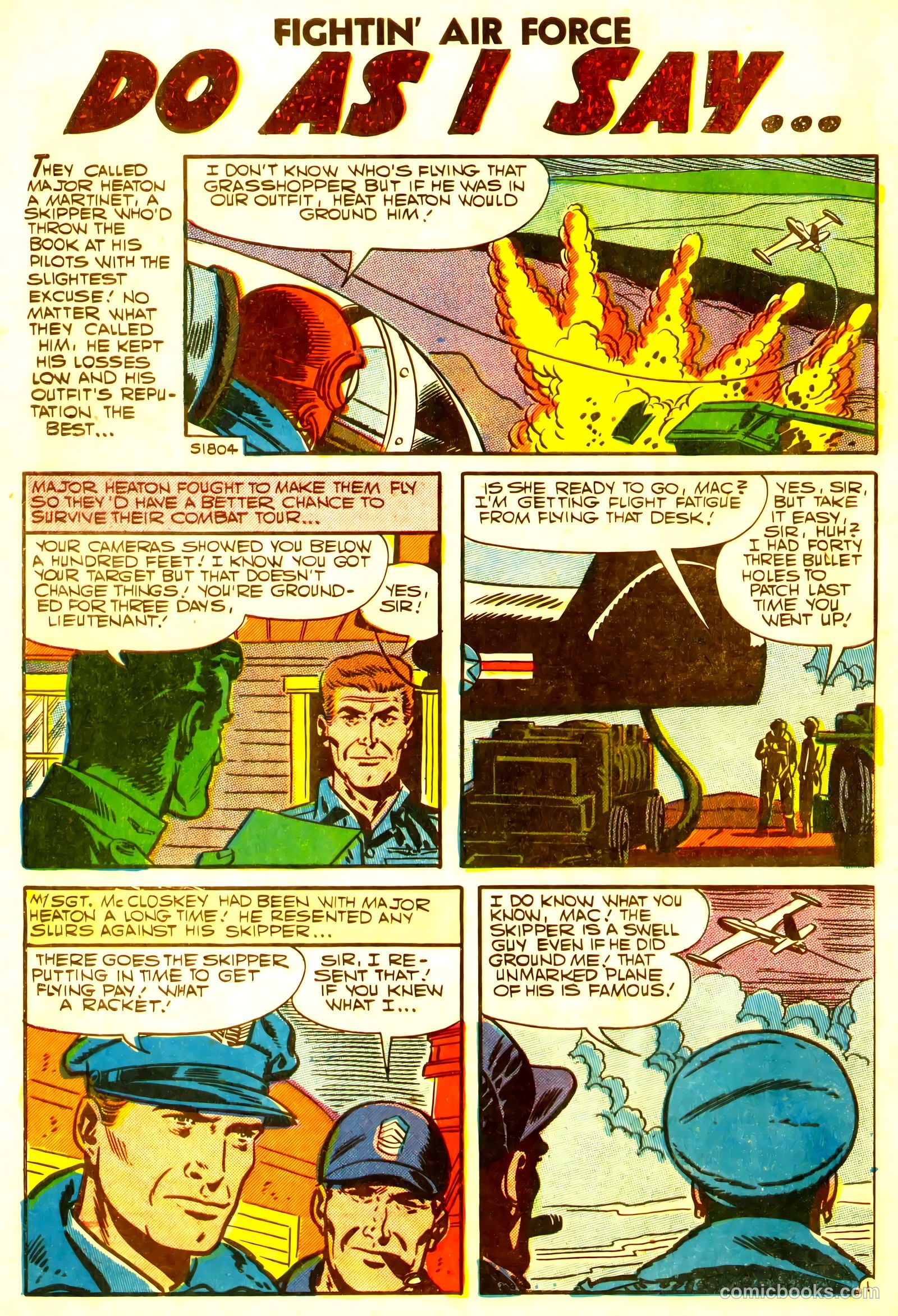 Fightin' Air Force #8 (1957) — page 32 of 36