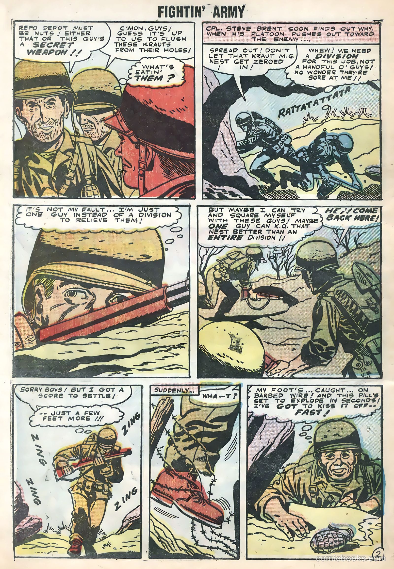 Fightin' Army #17 (1956) — page 28 of 36