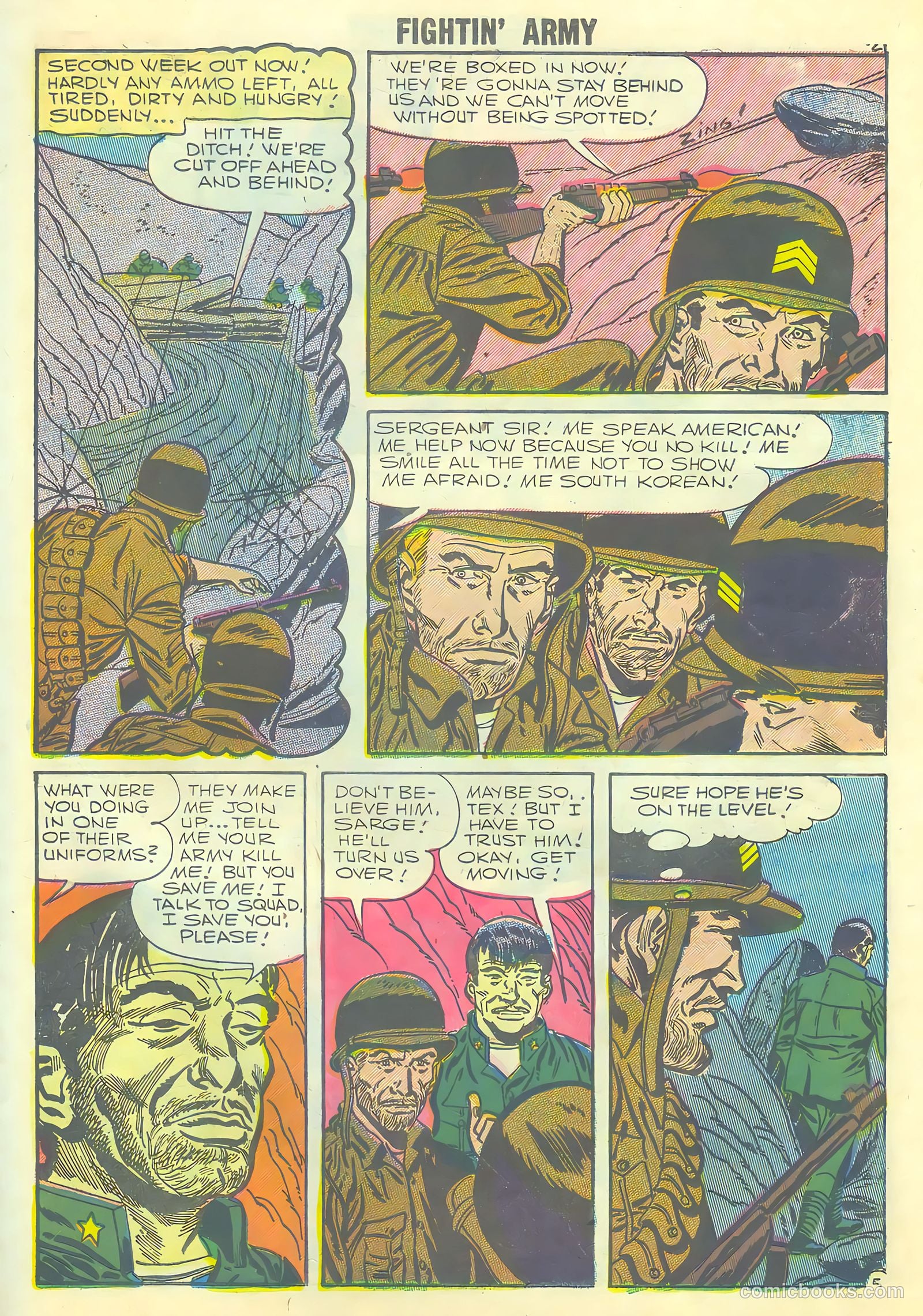 Fightin' Army #20 (1957) — page 23 of 36