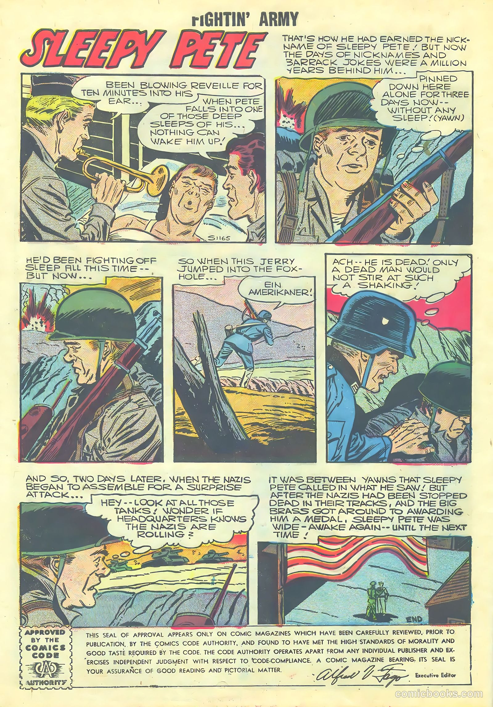 Fightin' Army #20 (1957) — page 32 of 36