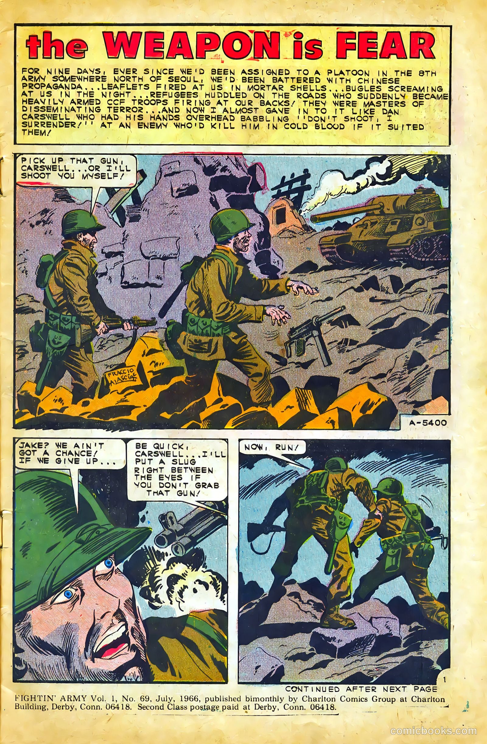 Fightin' Army #69 (1966) — page 3 of 36