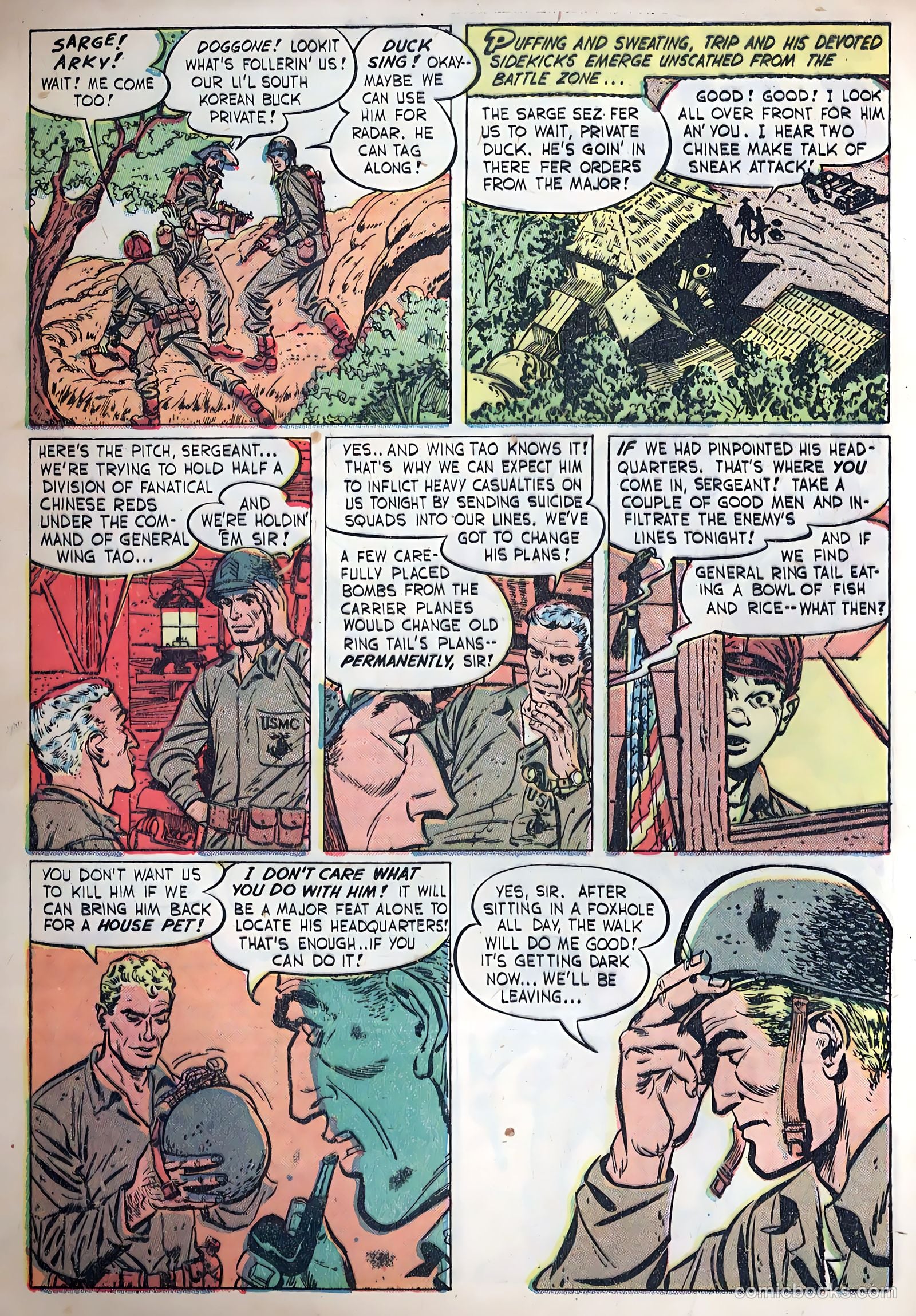 Fightin' Marines #1 (1950) — page 4 of 36