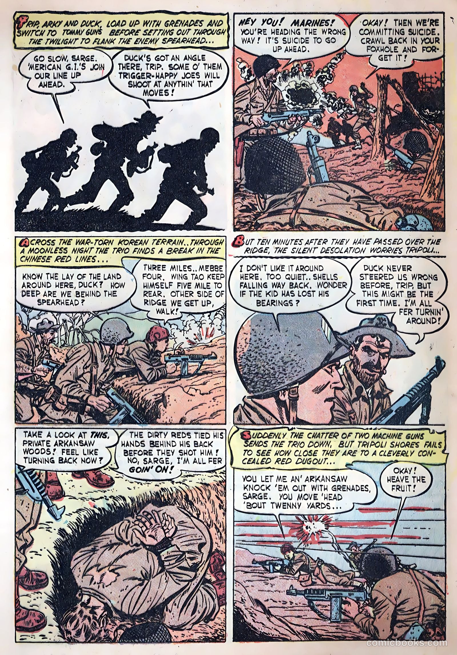 Fightin' Marines #1 (1950) — page 5 of 36