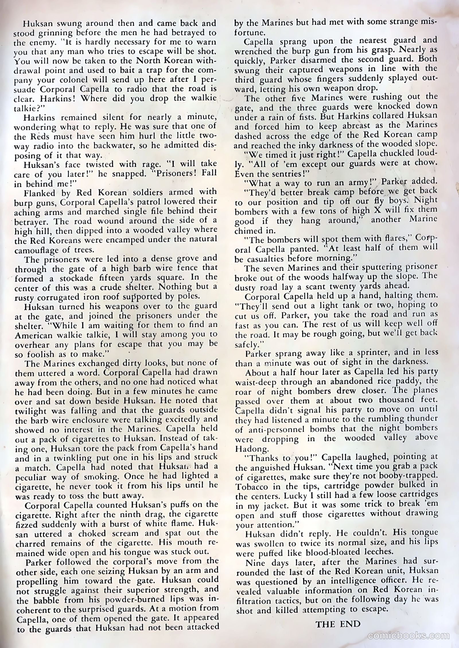 Fightin' Marines #1 (1950) — page 35 of 36