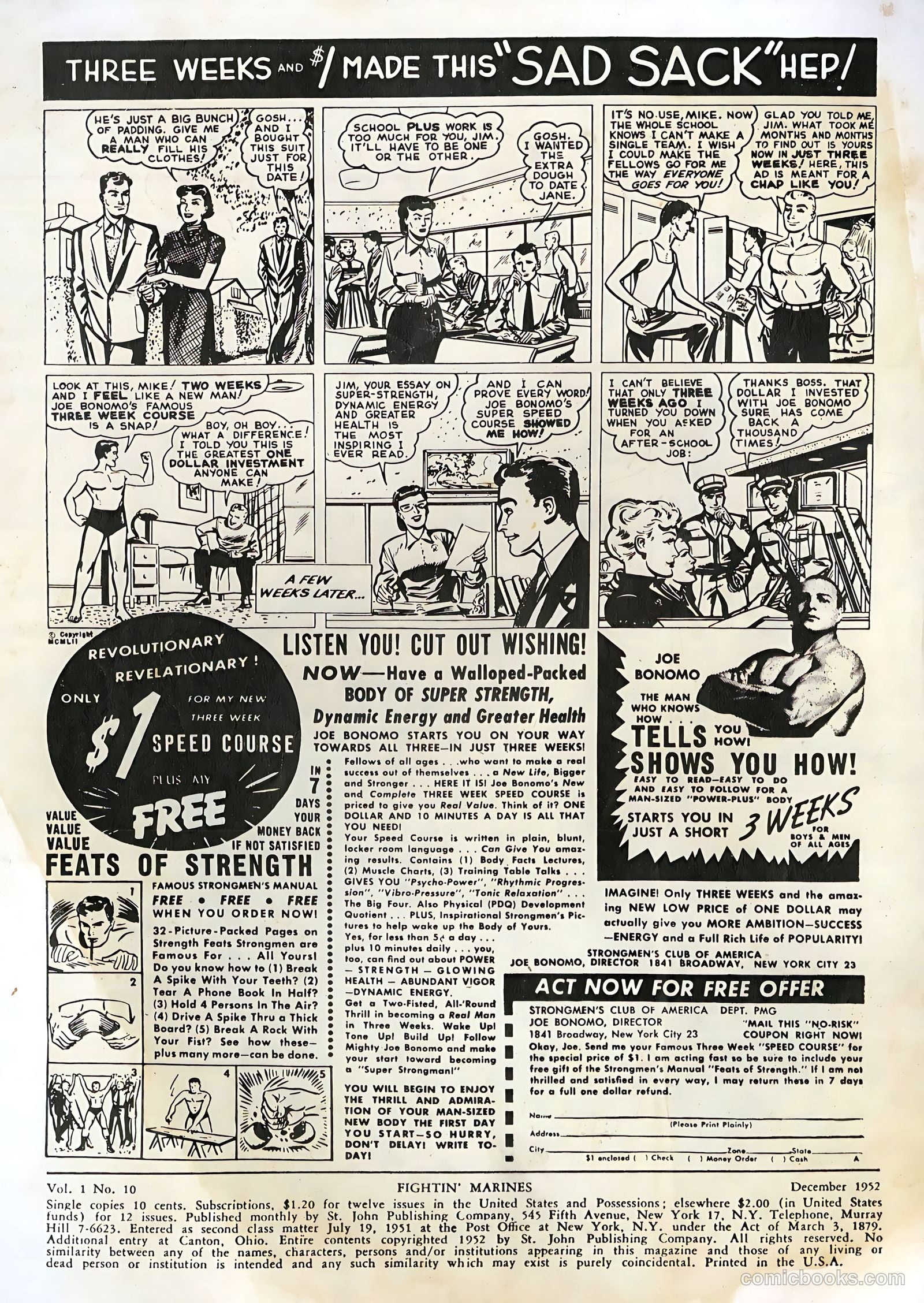 Fightin' Marines #10 (1952) — page 2 of 36
