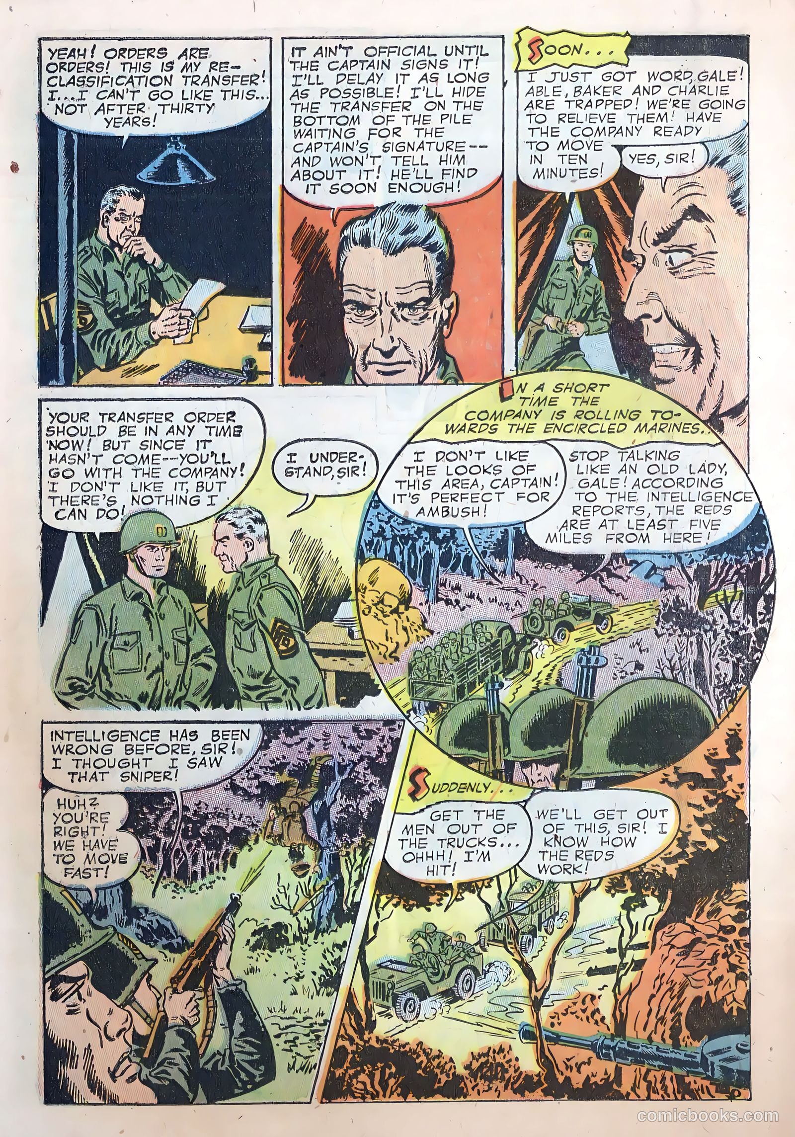 Fightin' Marines #10 (1952) — page 22 of 36