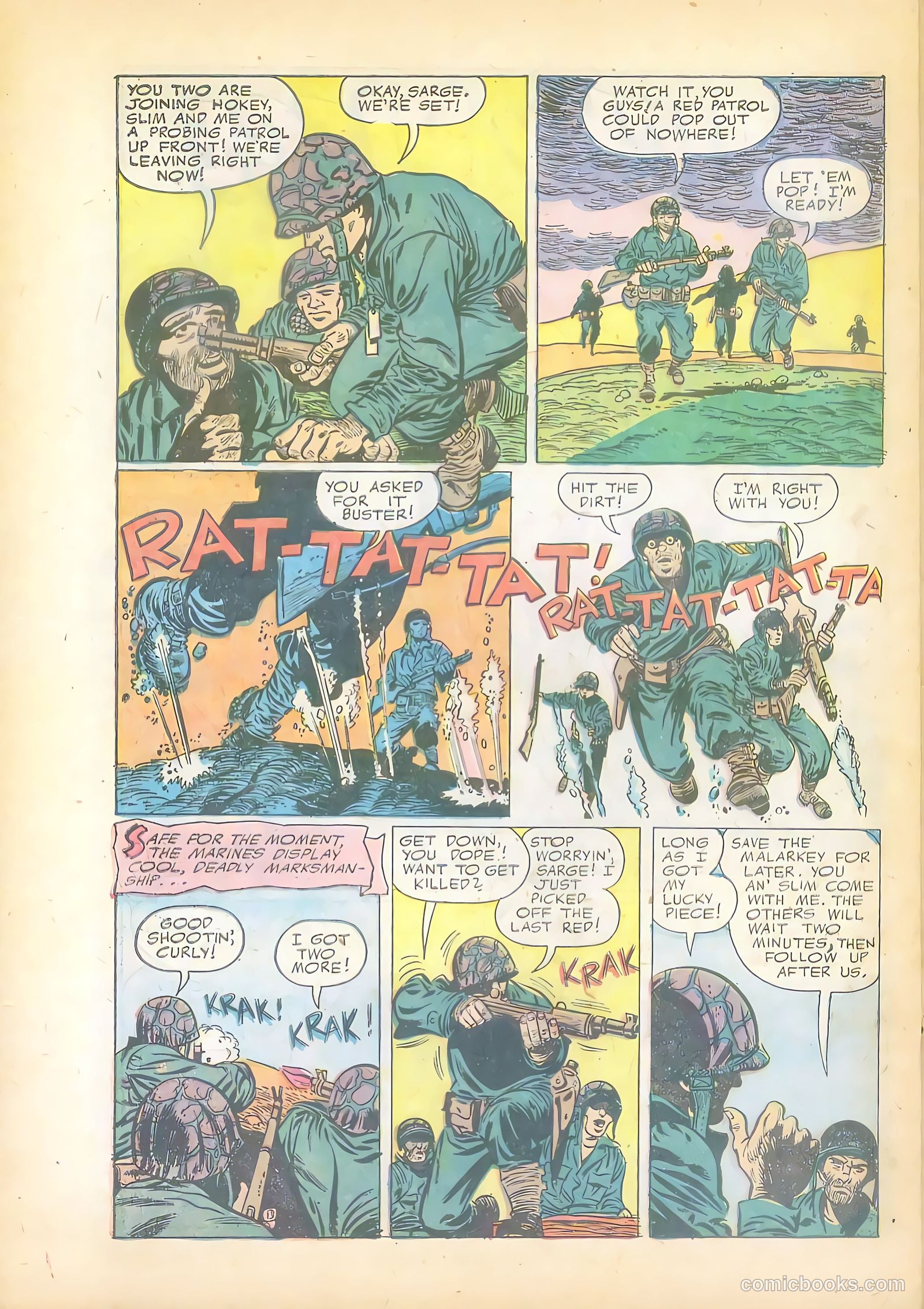 Fightin' Marines #12 (1953) — page 30 of 36